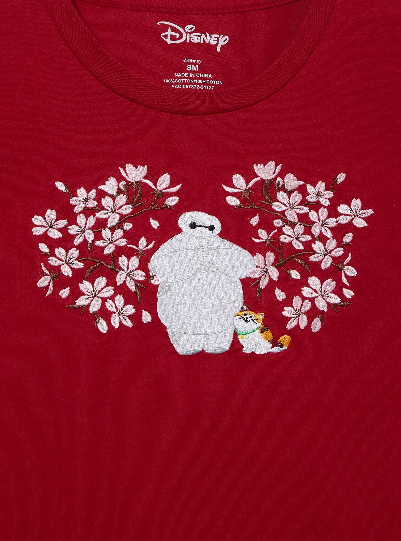 Disney Big Hero 6 Baymax Cherry Blossom Women's T-Shirt - BoxLunch Exclusive, CHERRY, alternate