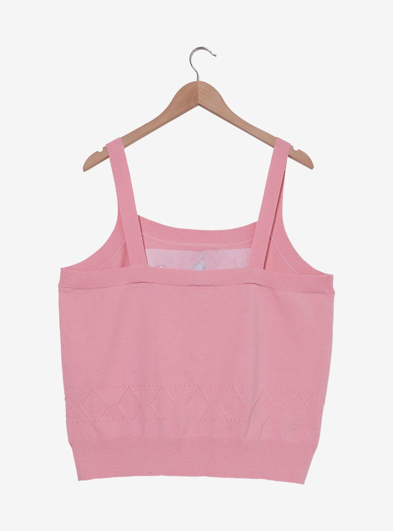 Disney Sleeping Beauty Woodland Critters Women's Plus Size Knit Tank  &mdash; BoxLunch Exclusive, OATMEAL, alternate