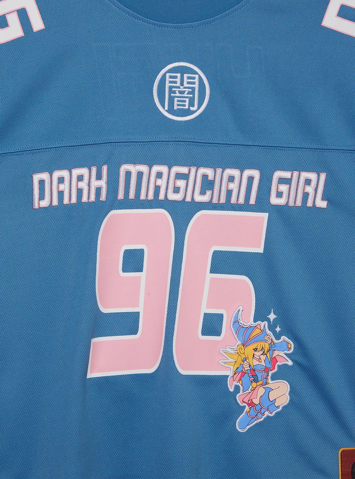 Yu-Gi-Oh! Dark Magician Girl Cropped Football Jersey - BoxLunch Exclusive, LIGHT BLUE, alternate