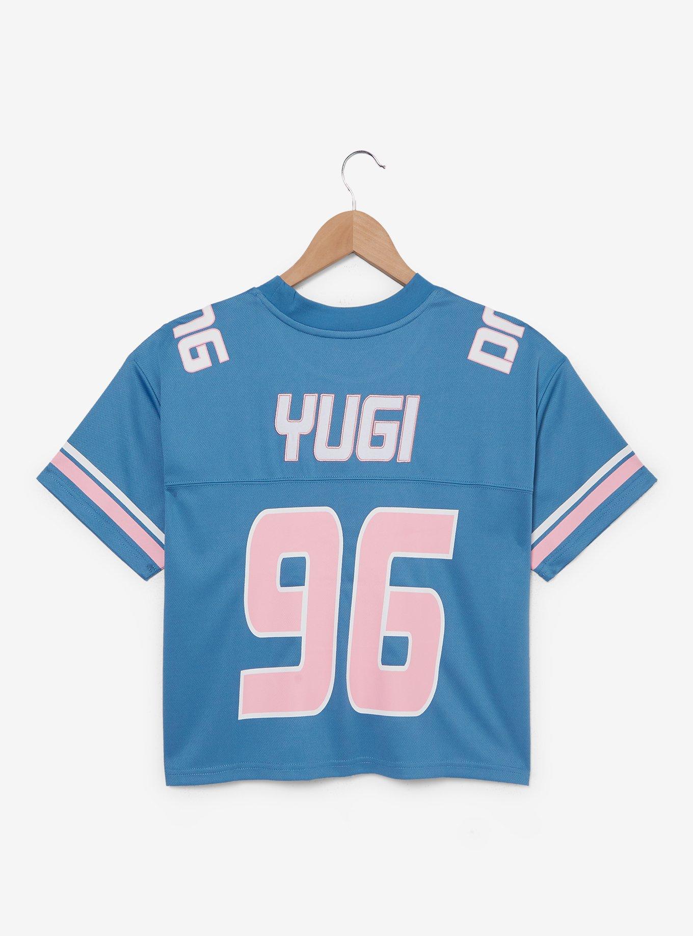 Yu-Gi-Oh! Dark Magician Girl Cropped Football Jersey - BoxLunch Exclusive, LIGHT BLUE, alternate