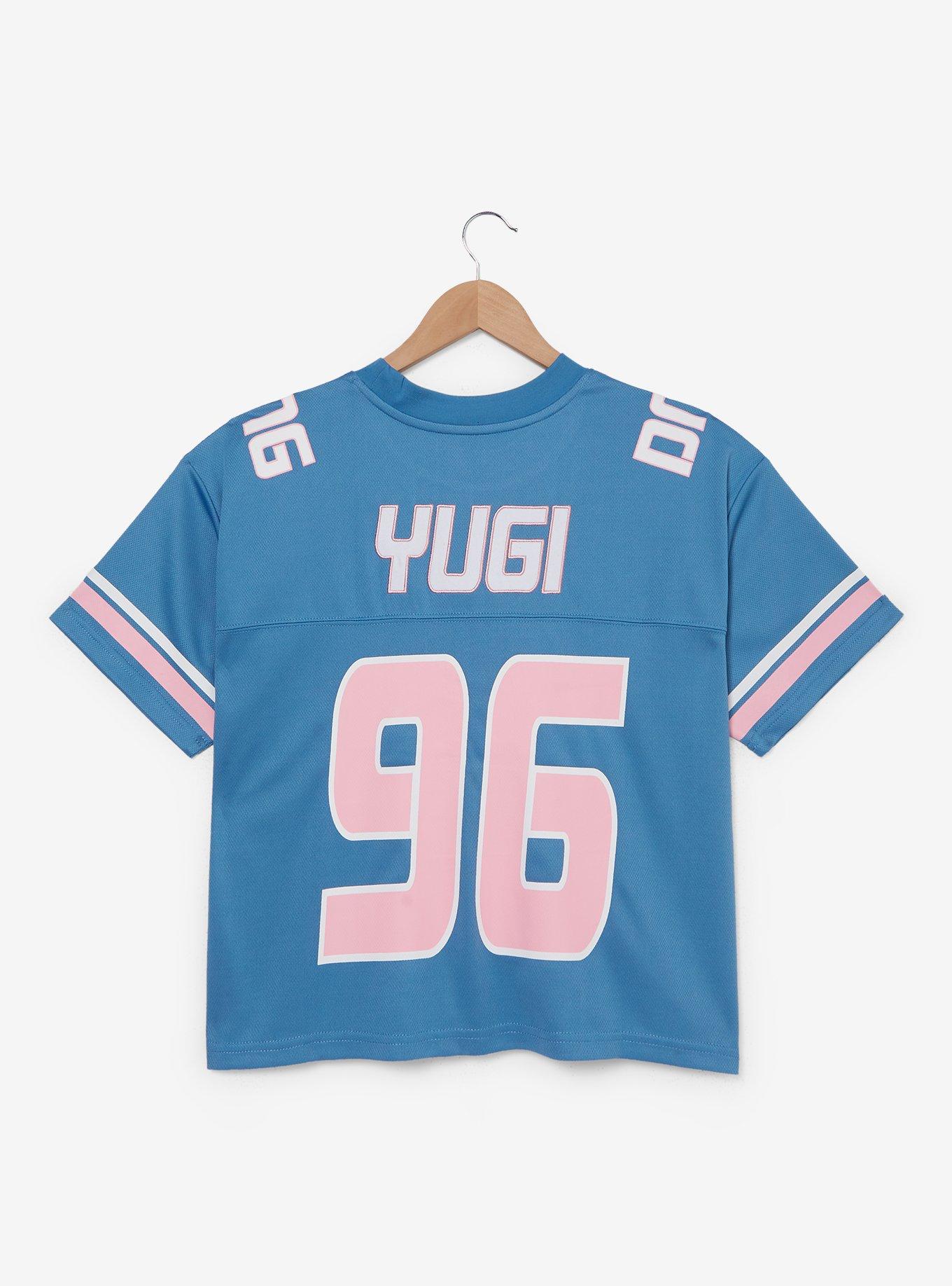 Yu-Gi-Oh! Dark Magician Girl Cropped Plus Size Football Jersey - BoxLunch Exclusive, LIGHT BLUE, alternate