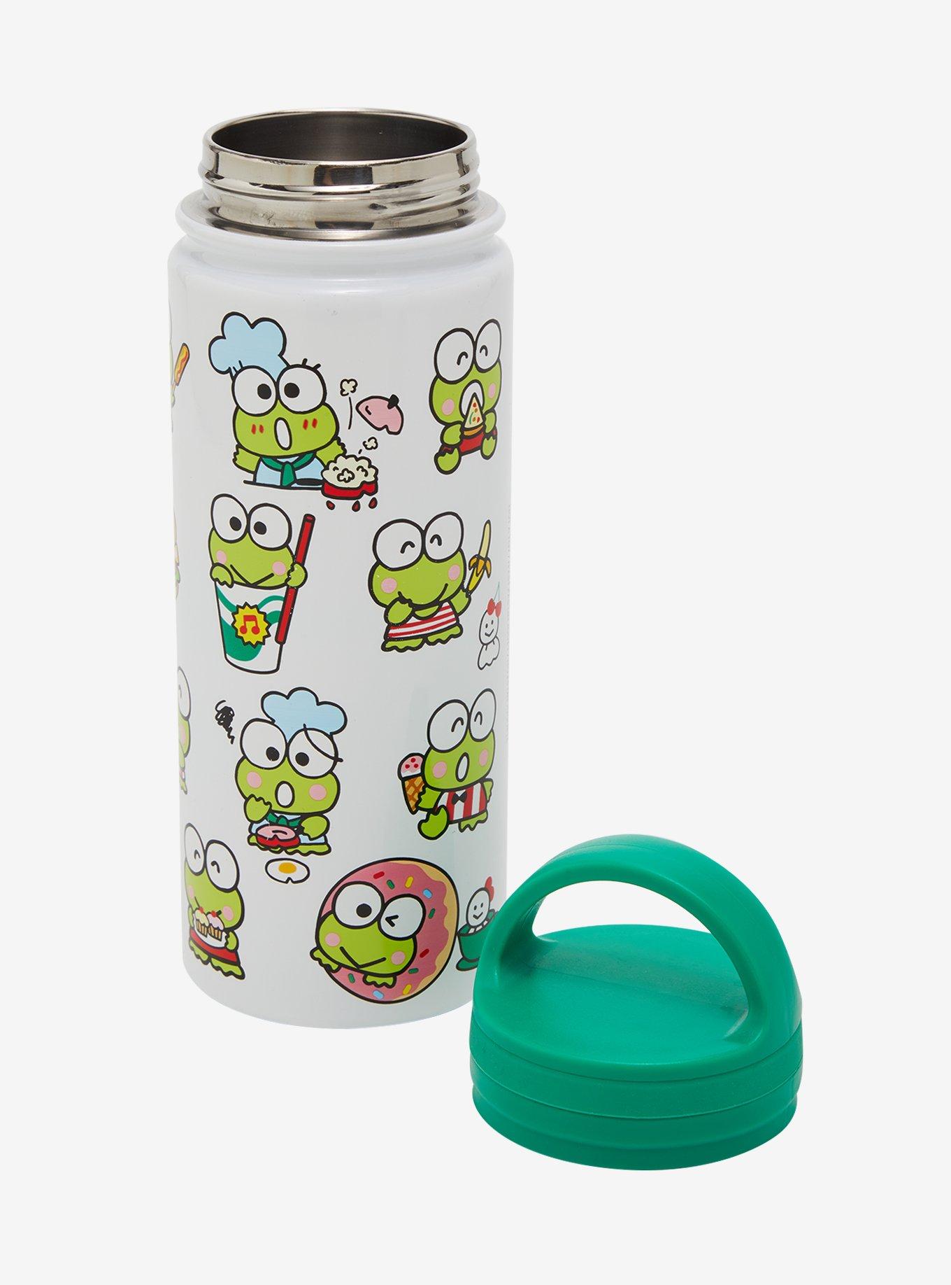 Sanrio Keroppi Snacks Loop Lid Water Bottle, , alternate