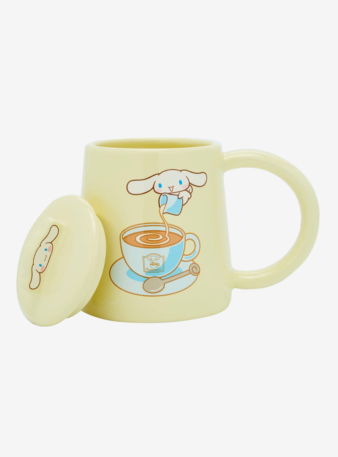 Sanrio Cinnamoroll Coffee Yellow Mug with Lid, , alternate