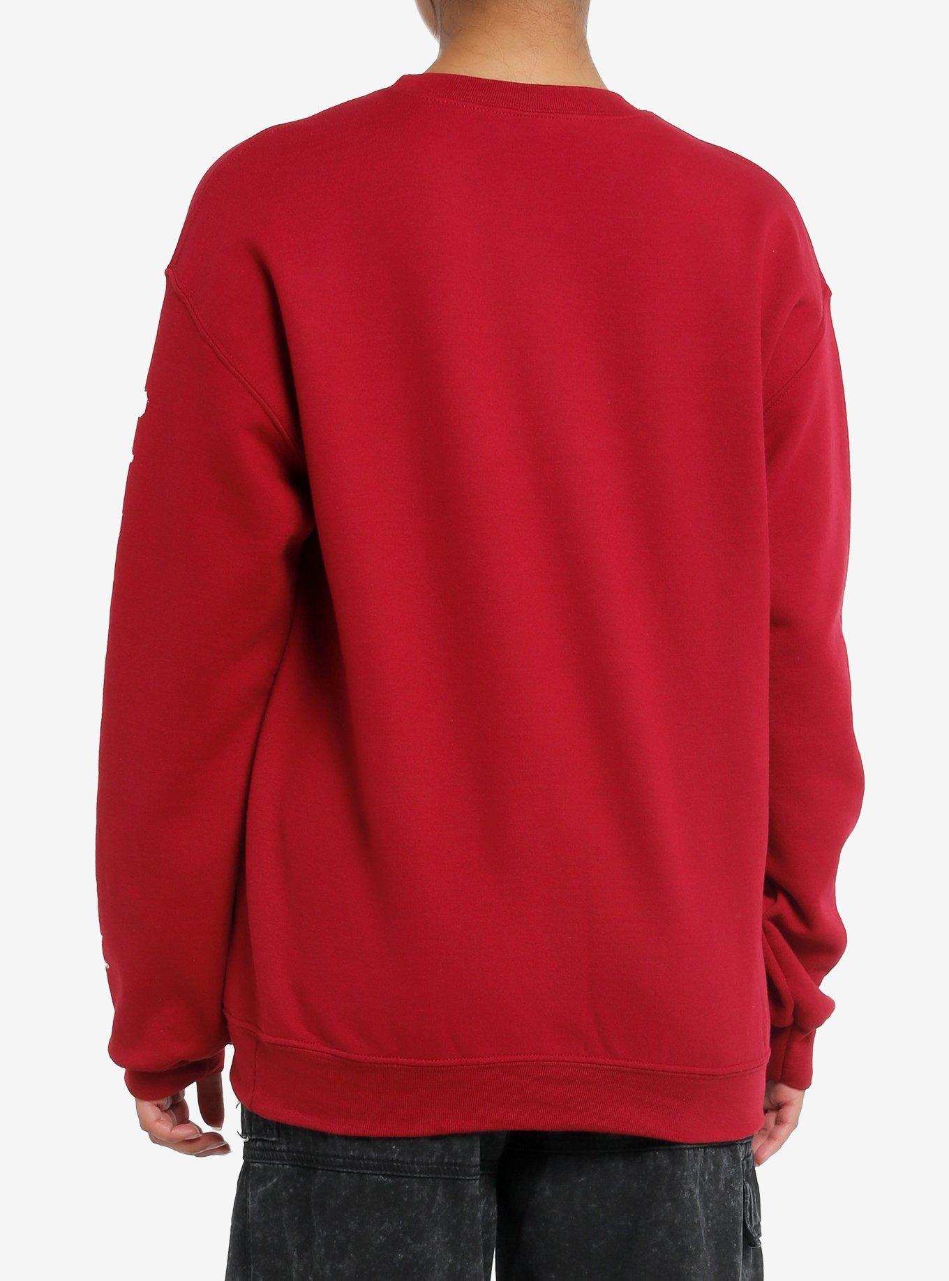 Sleep Token Take Me Back To Eden Ocean Crewneck Sweater, BURGUNDY, alternate