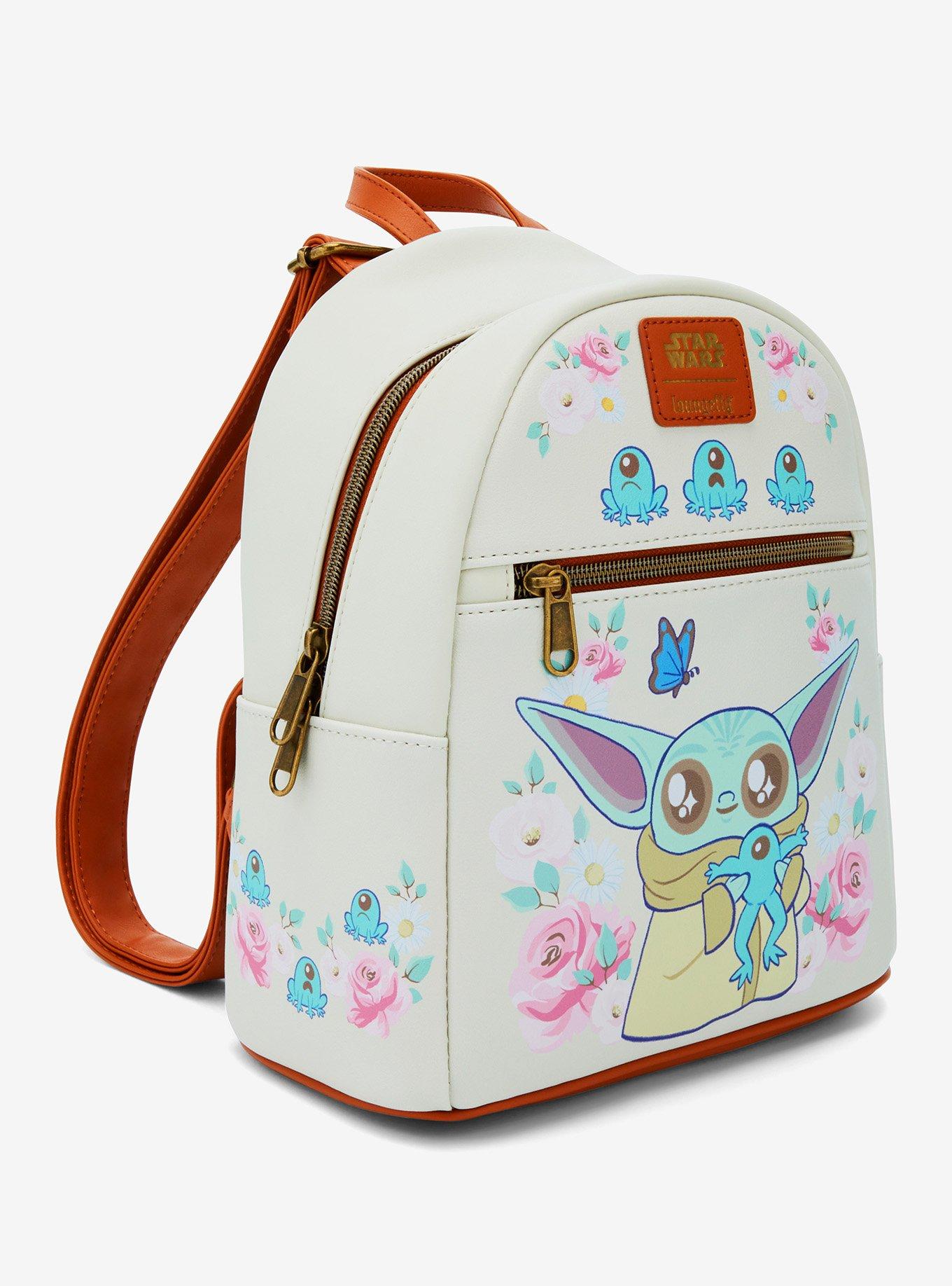 Loungefly Star Wars The Mandalorian Grogu With Frogs & Flowers Mini Backpack, , hi-res