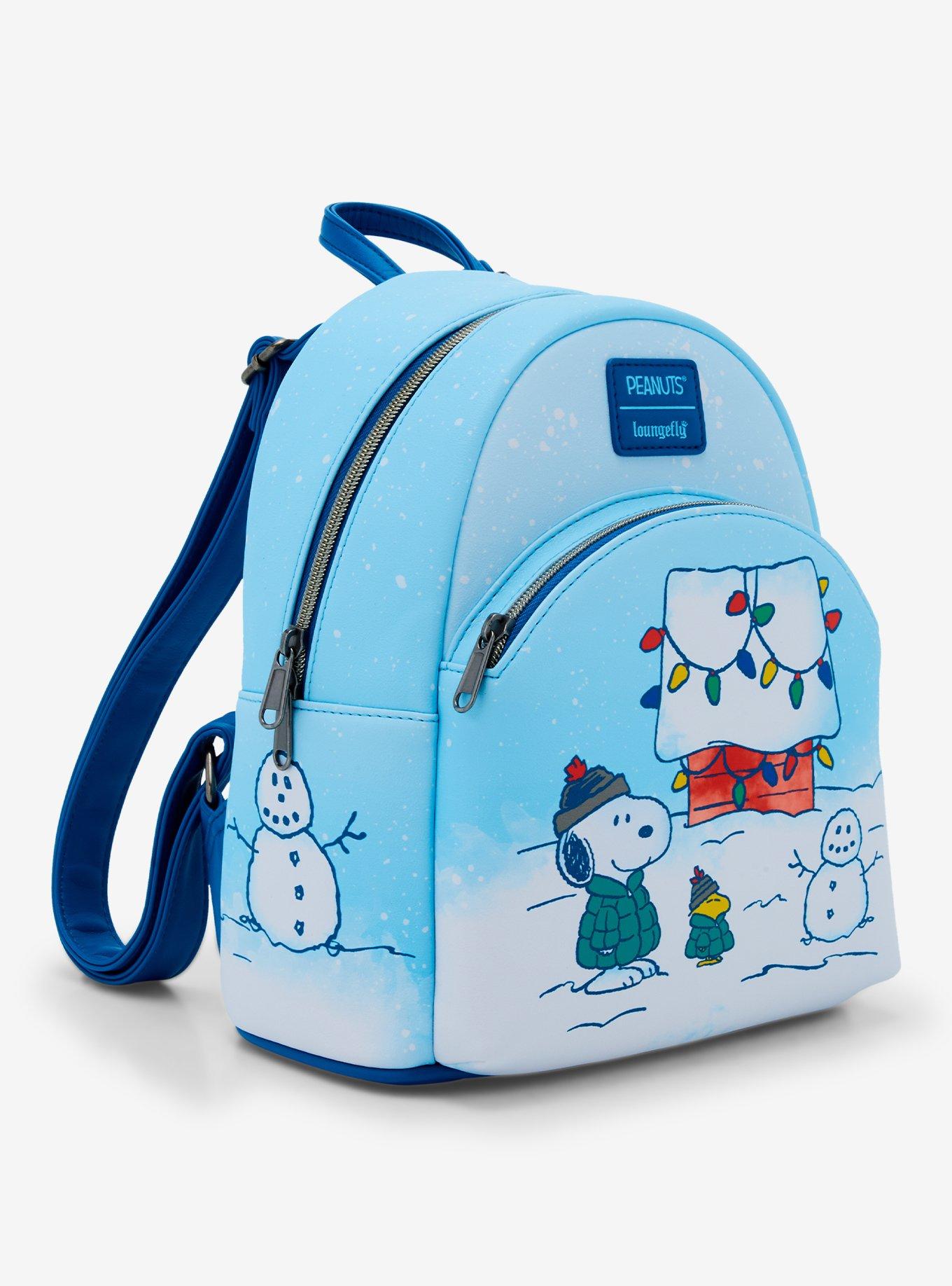 Loungefly Peanuts Snoopy & Woodstock Puffer Jackets Mini Backpack, , hi-res