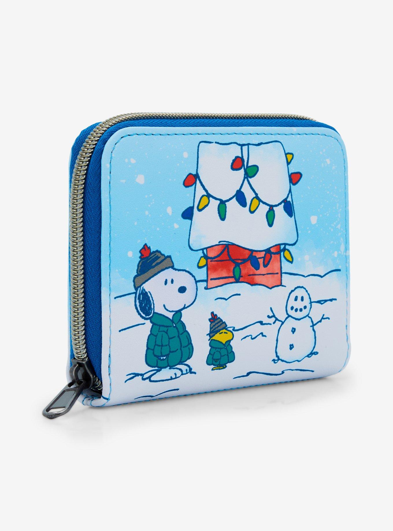 Loungefly Peanuts Snoopy & Woodstock Puffer Jackets Mini Zipper Wallet, , hi-res