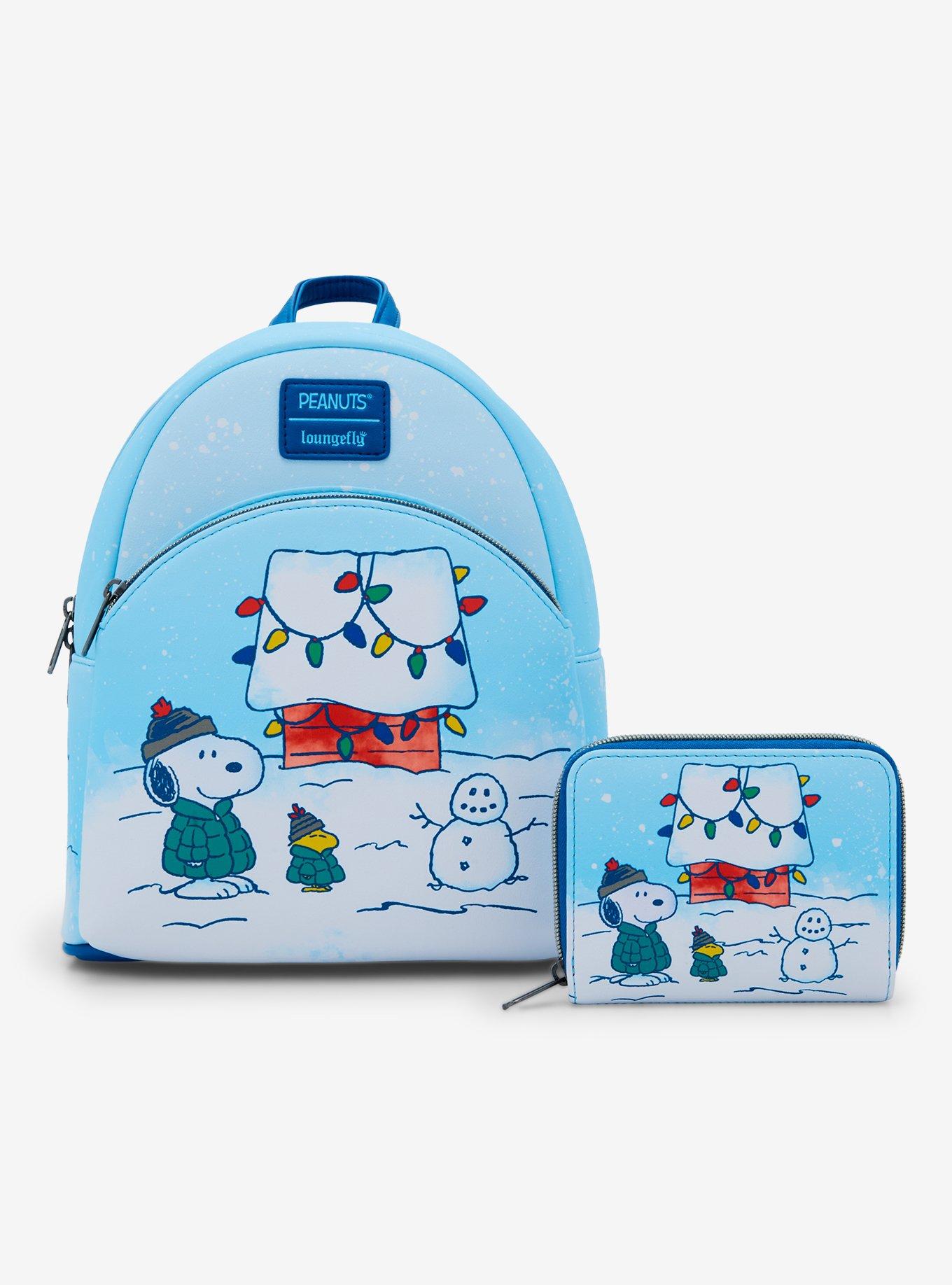 Loungefly Peanuts Snoopy & Woodstock Puffer Jackets Mini Zipper Wallet, , alternate