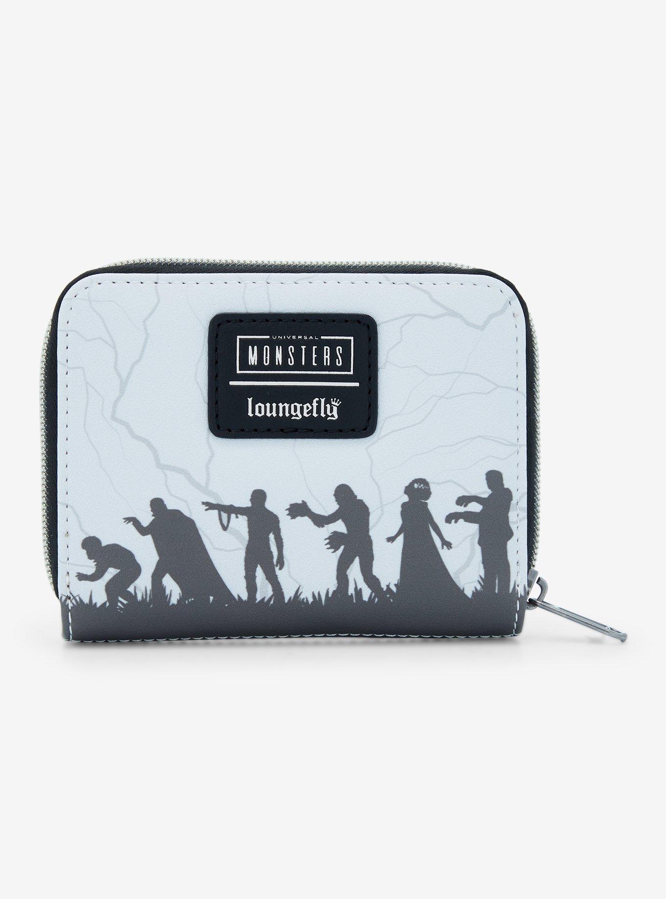 Loungefly Universal Monsters Glow-In-The-Dark Mini Zipper Wallet, , alternate