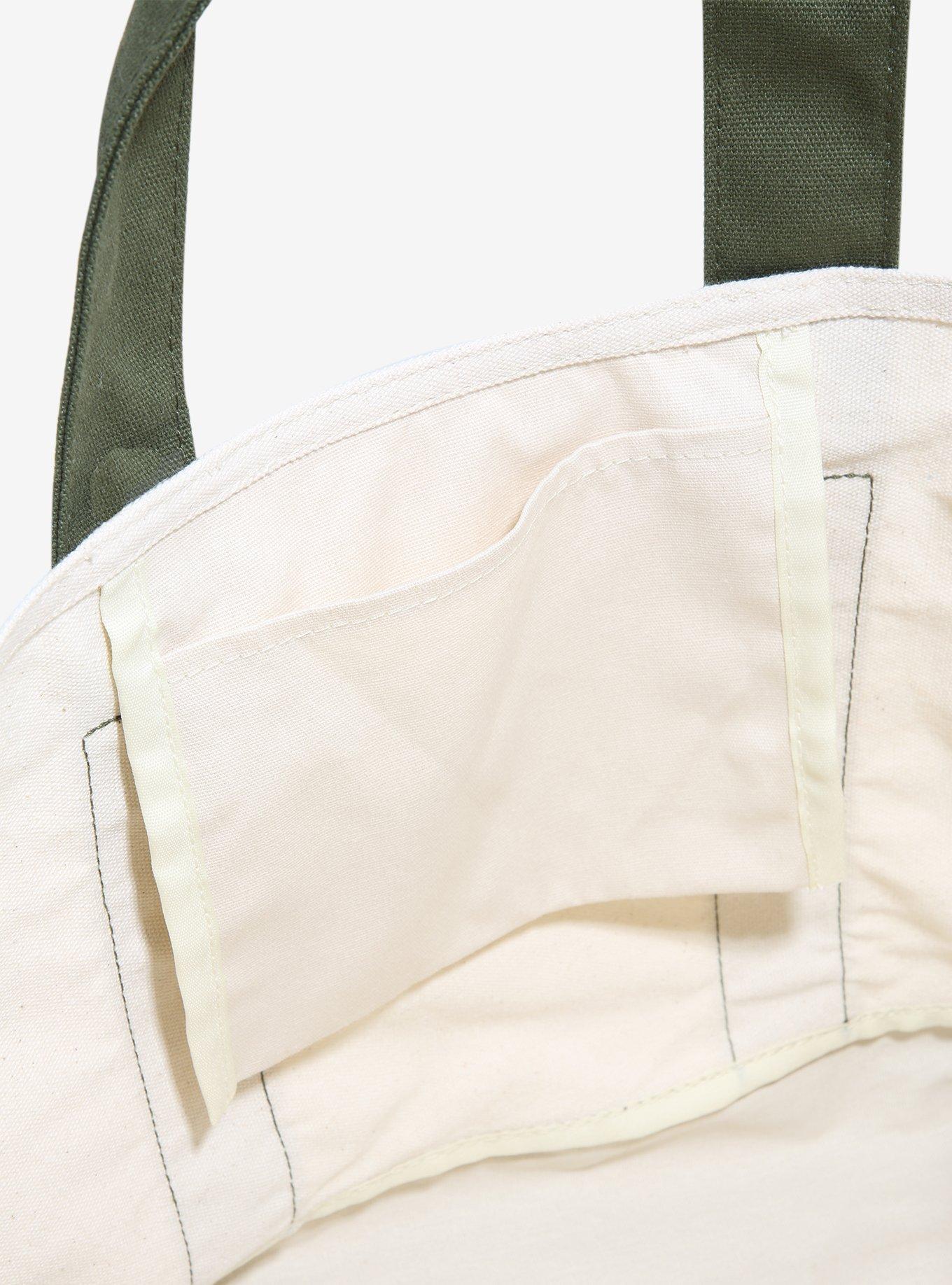 Frog Mushroom Canvas Medium Tote Bag, , alternate