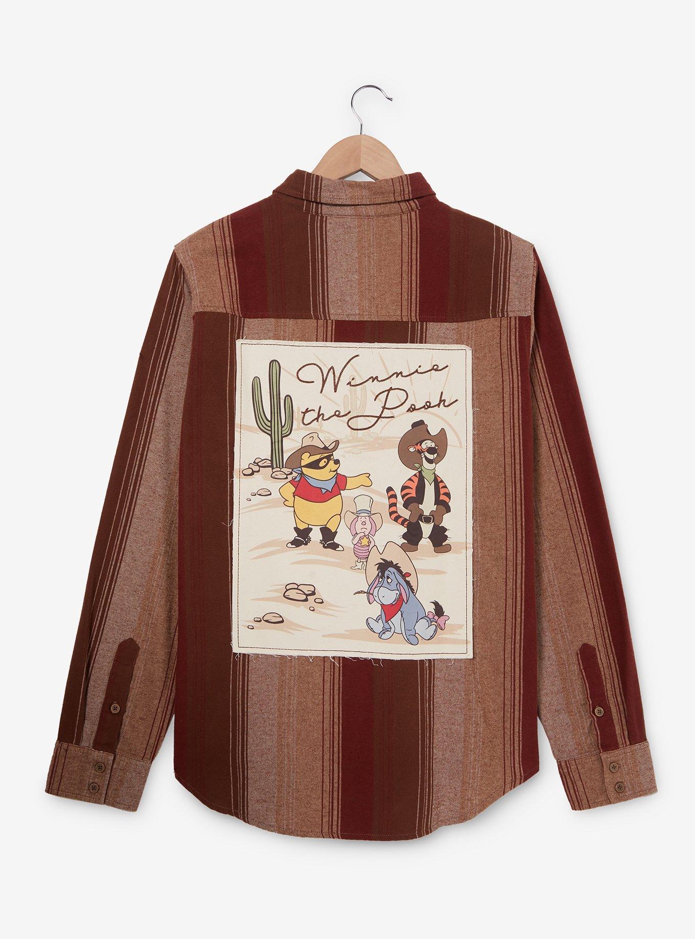 Disney Winnie the Pooh Striped Western Flannel - BoxLunch Exclusive, , hi-res