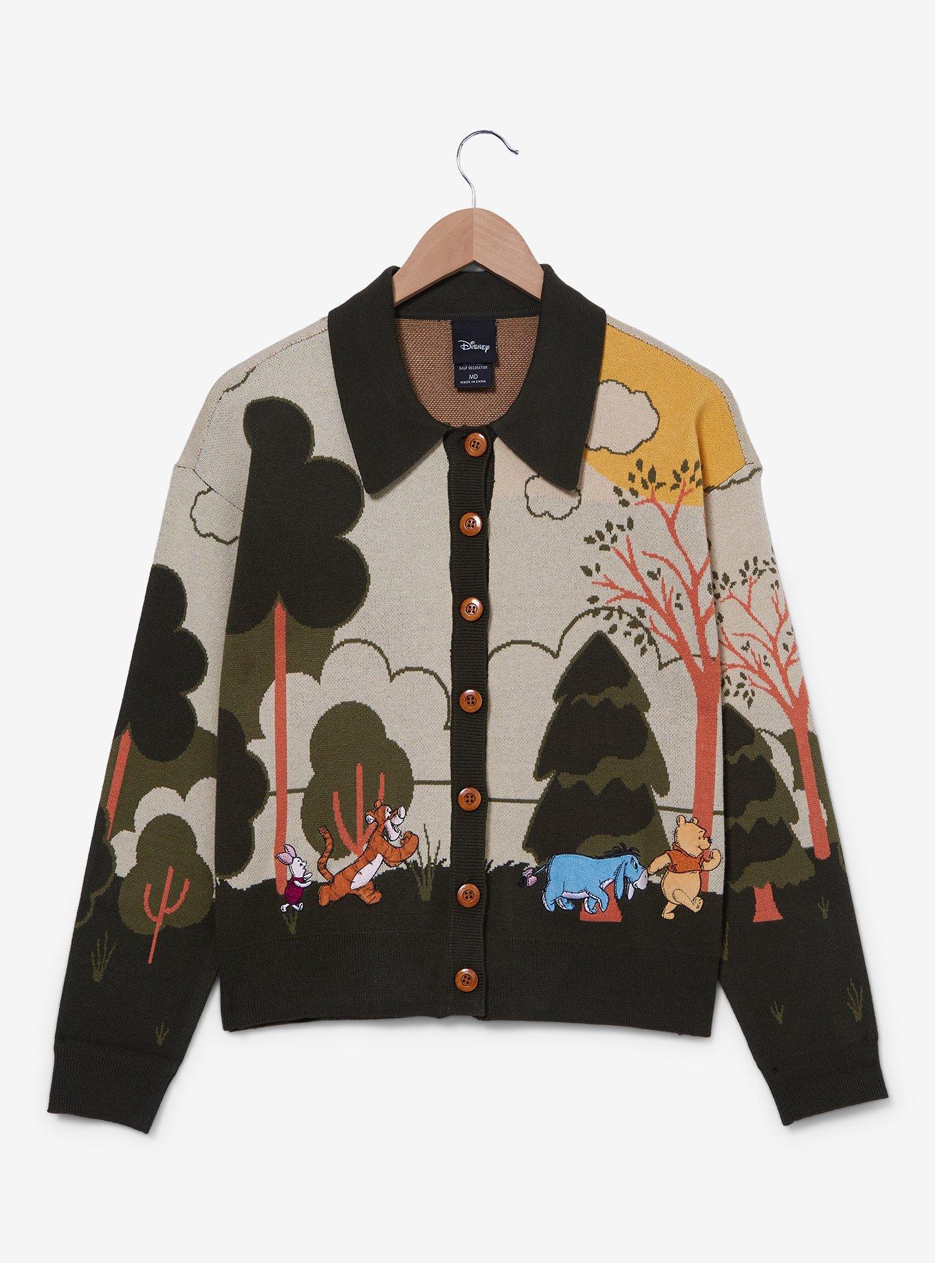 Disney Winnie the Pooh Hundred Acre Wood Characters Women's Cardigan - BoxLunch Exclusive, MULTI, alternate