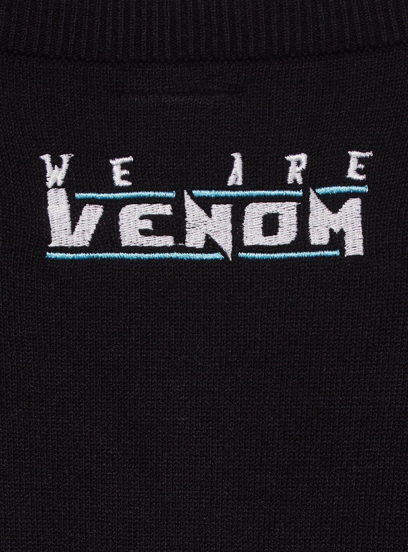 Marvel Venom Webs Women's Cardigan - BoxLunch Exclusive, BLACK, alternate