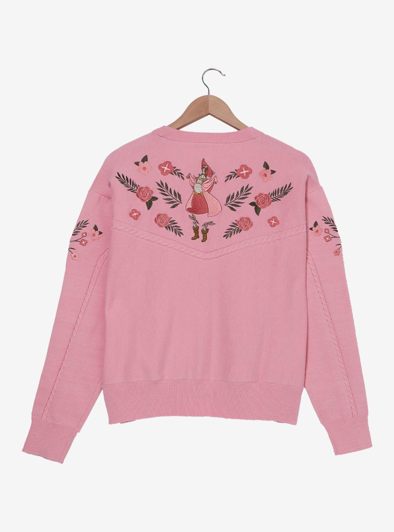 Disney Sleeping Beauty Woodland Critters Women's Cardigan — BoxLunch Exclusive, OATMEAL, alternate