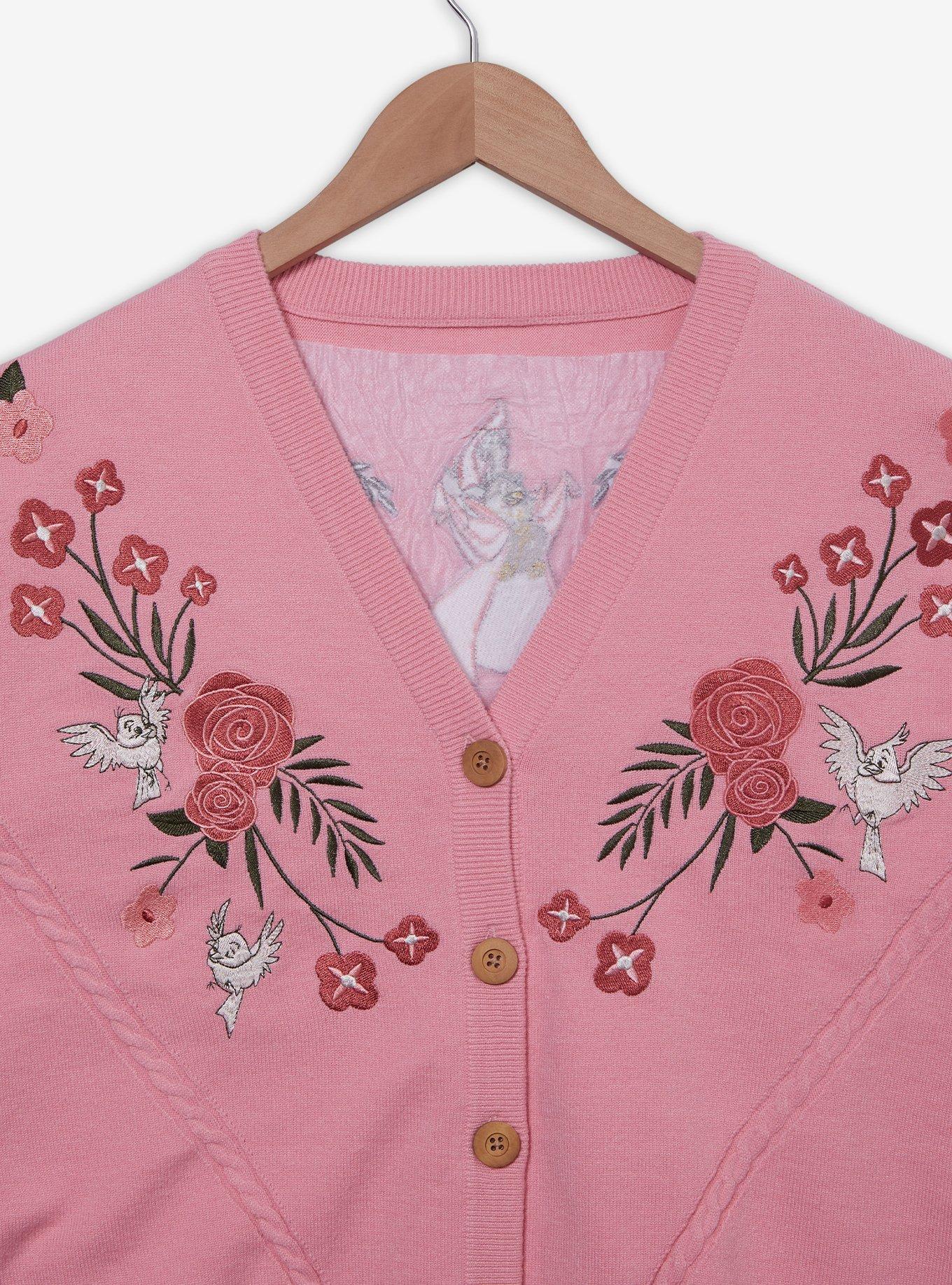 Disney Sleeping Beauty Woodland Critters Women's Plus Size Cardigan — BoxLunch Exclusive, , hi-res