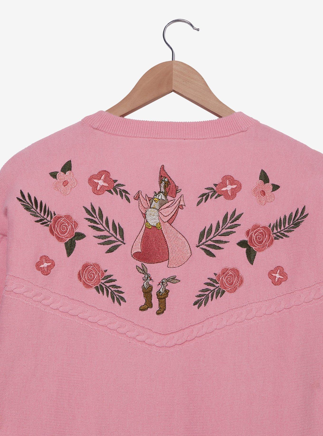 Disney Sleeping Beauty Woodland Critters Women's Plus Size Cardigan &mdash; BoxLunch Exclusive, OATMEAL, alternate