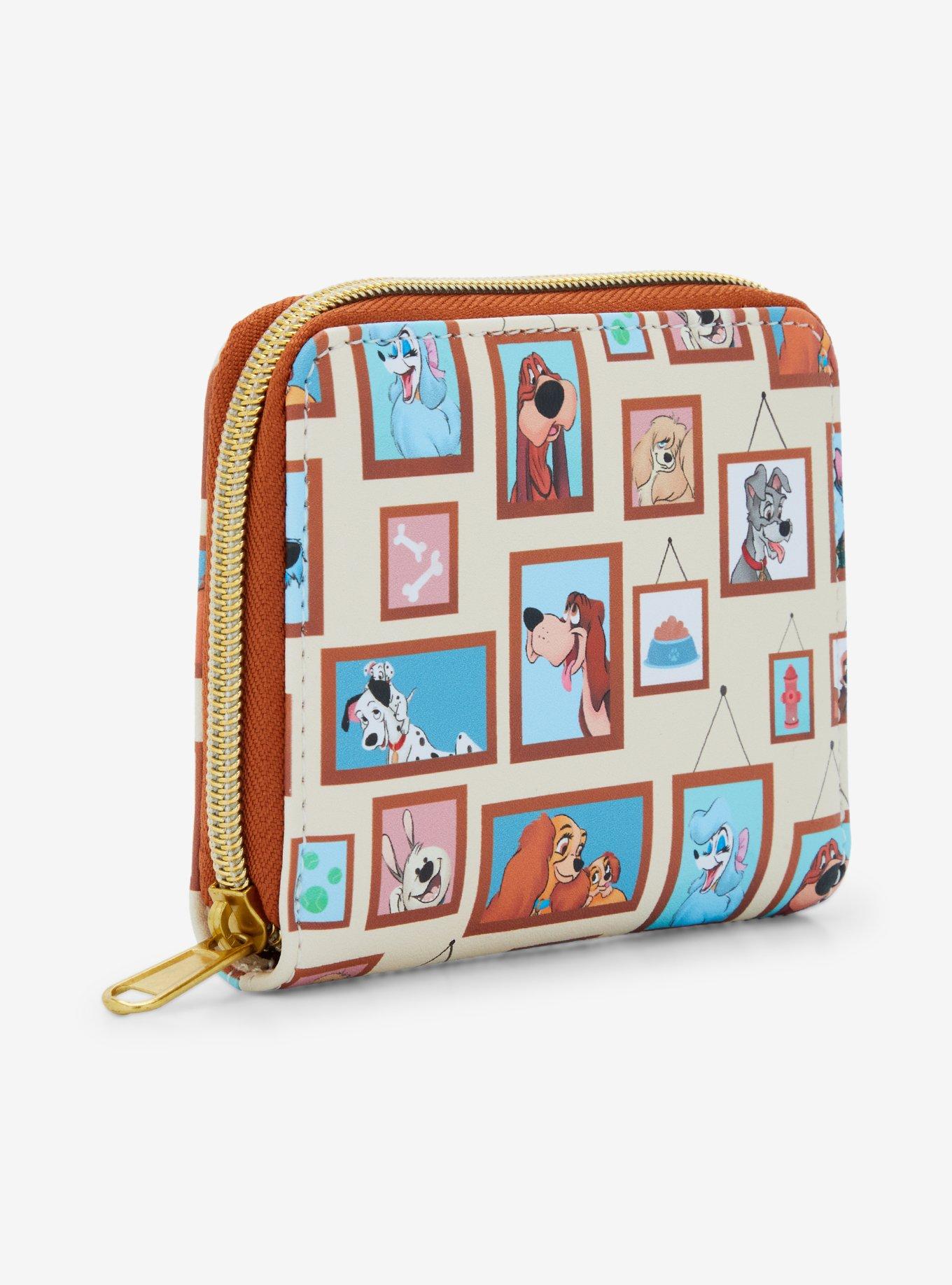 Loungefly Disney Dogs Gallery Mini Zipper Wallet, , hi-res