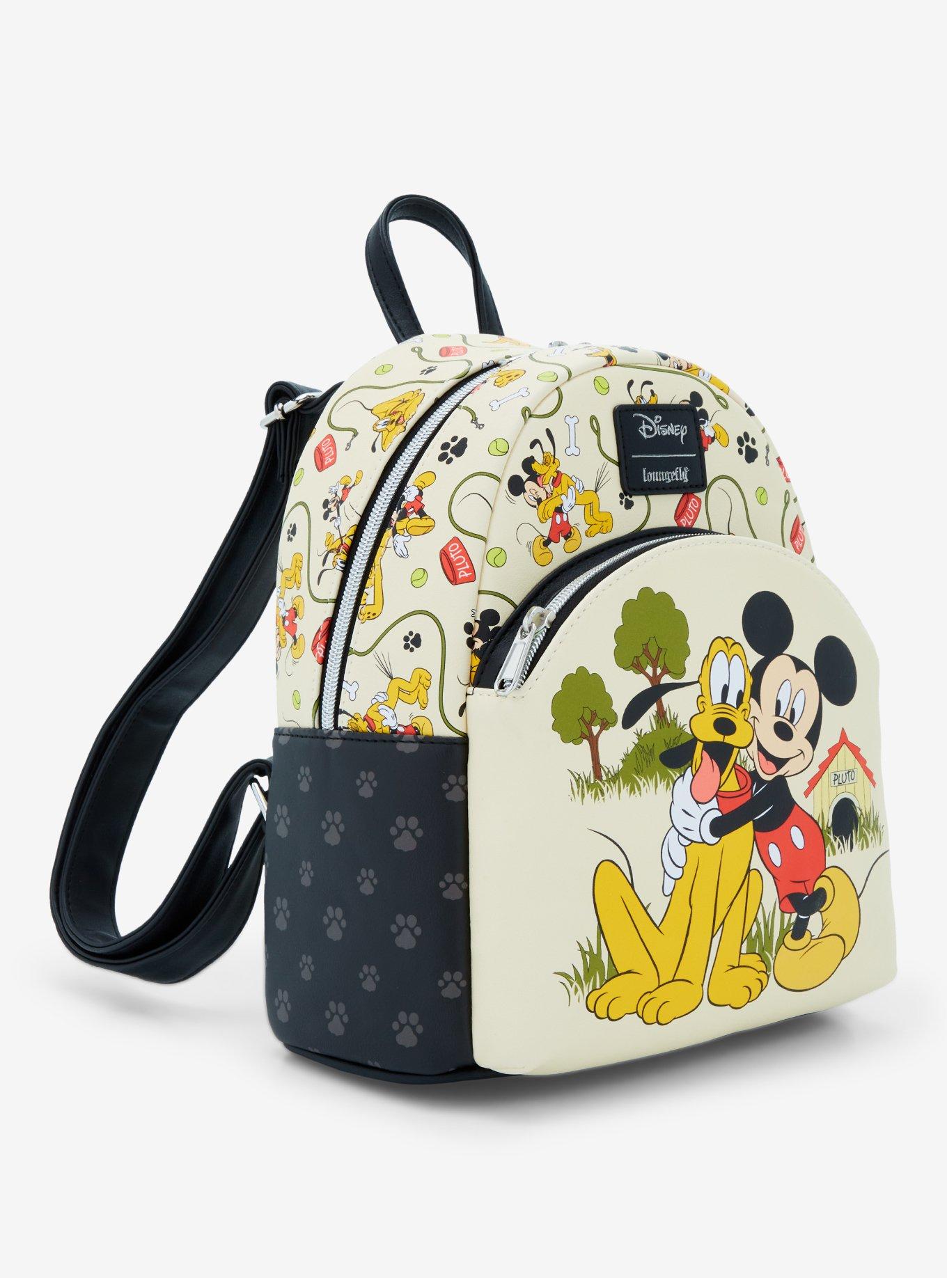 Loungefly Disney Mickey Mouse & Pluto Mini Backpack, , hi-res