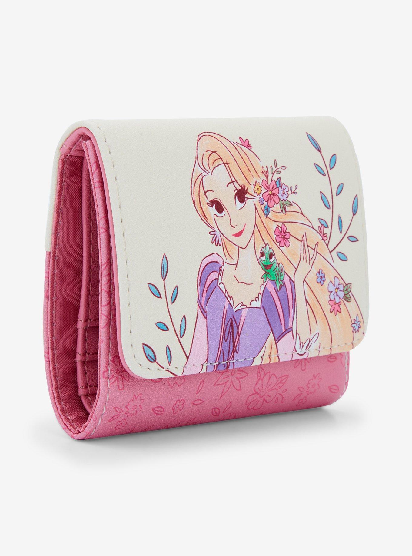 Loungefly Disney Tangled Rapunzel Flowers Mini Flap Wallet, , hi-res