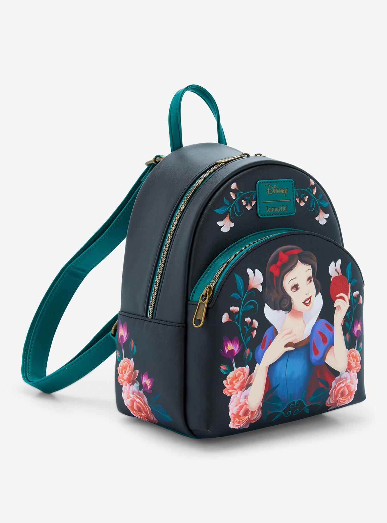 Loungefly Snow White And The Seven Dwarfs Floral Apple Mini Backpack, , hi-res