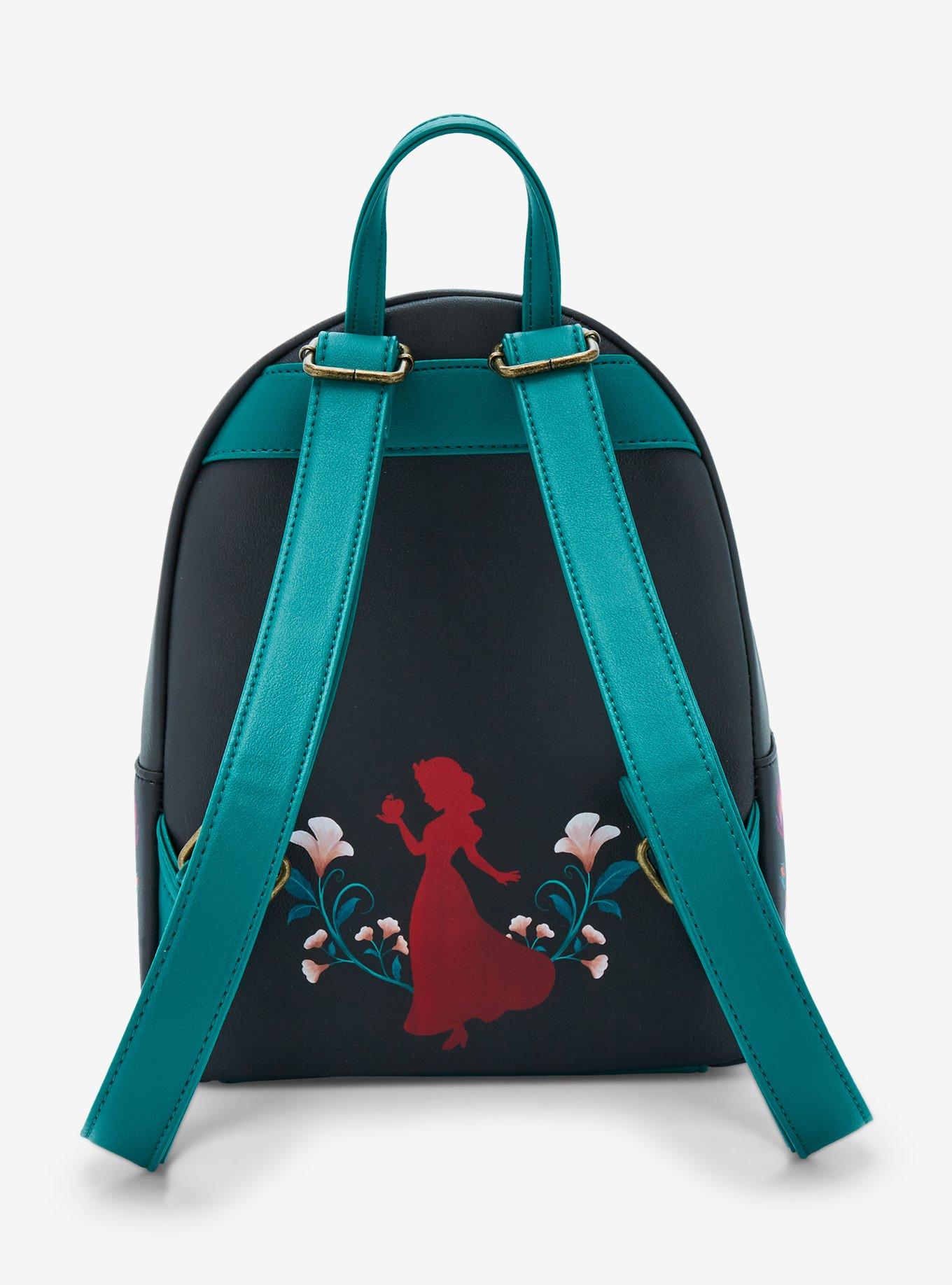 Loungefly Snow White And The Seven Dwarfs Floral Apple Mini Backpack, , alternate