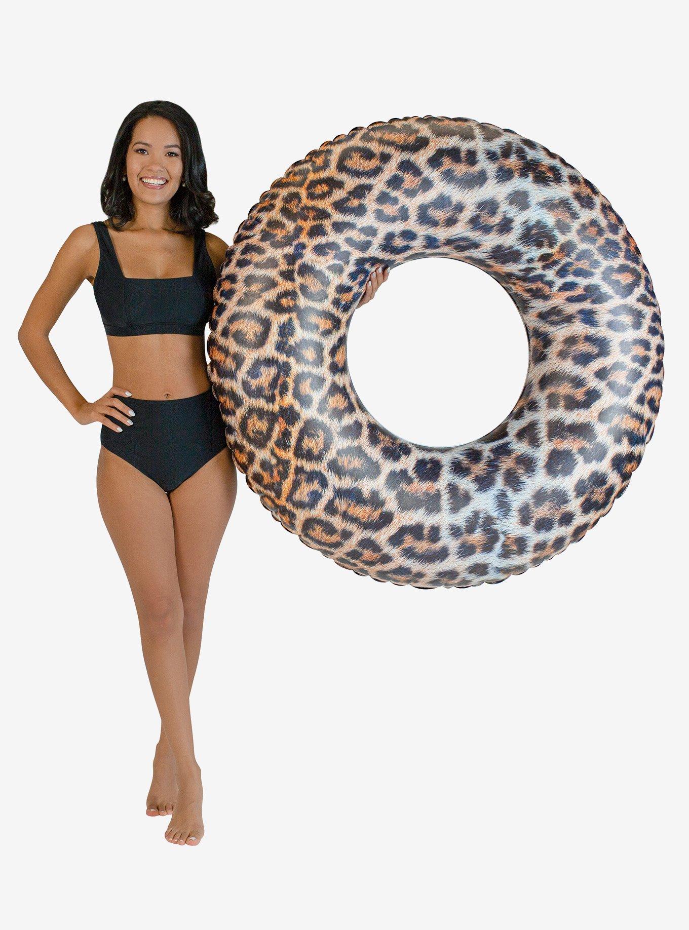 Safari Collection Pool Tube 48" Leopard Float, , alternate