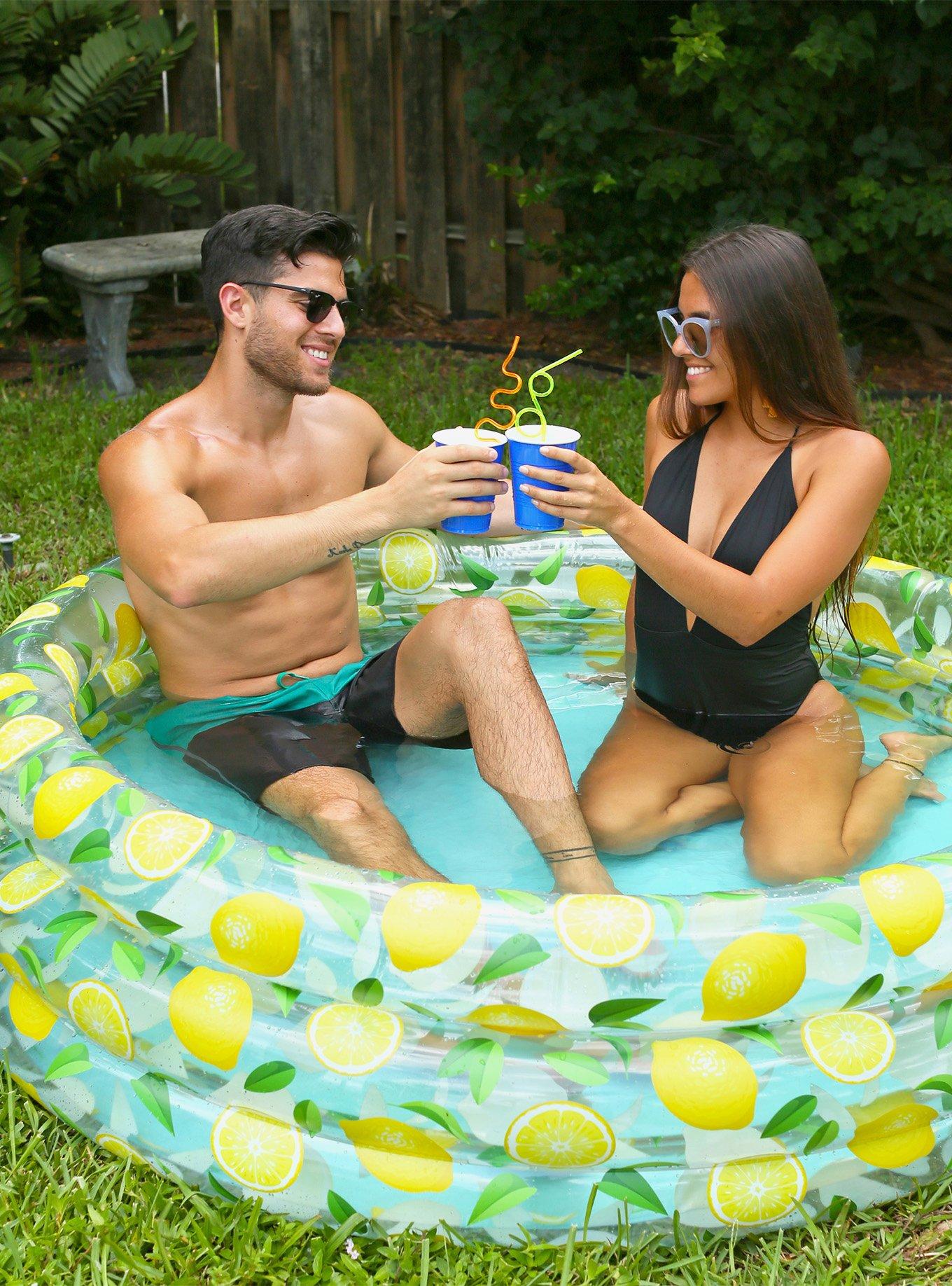 Inflatable Lemon Sunning Pool