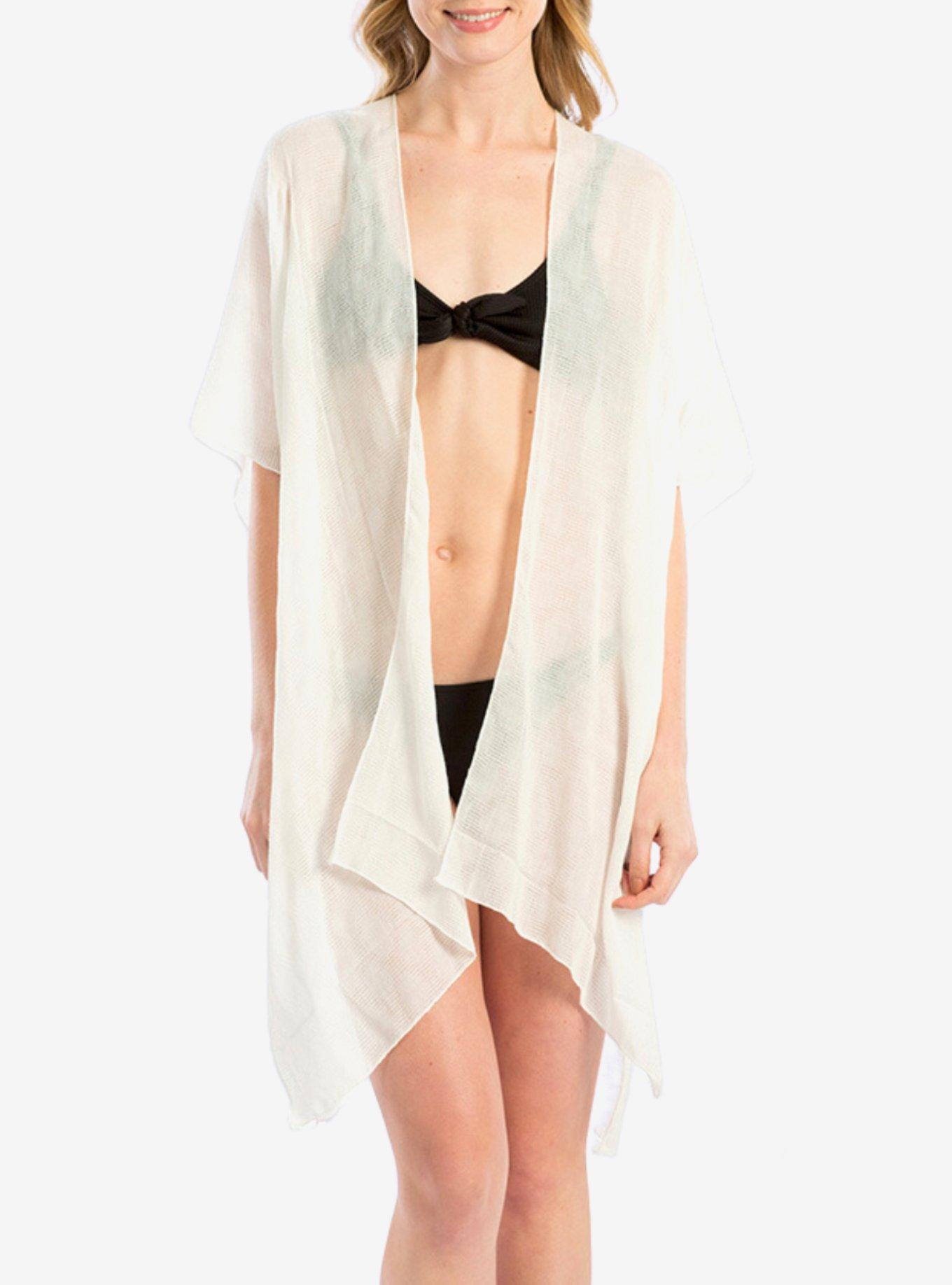 Mermaid Off Duty Kimono Swim Cover-Up, , alternate