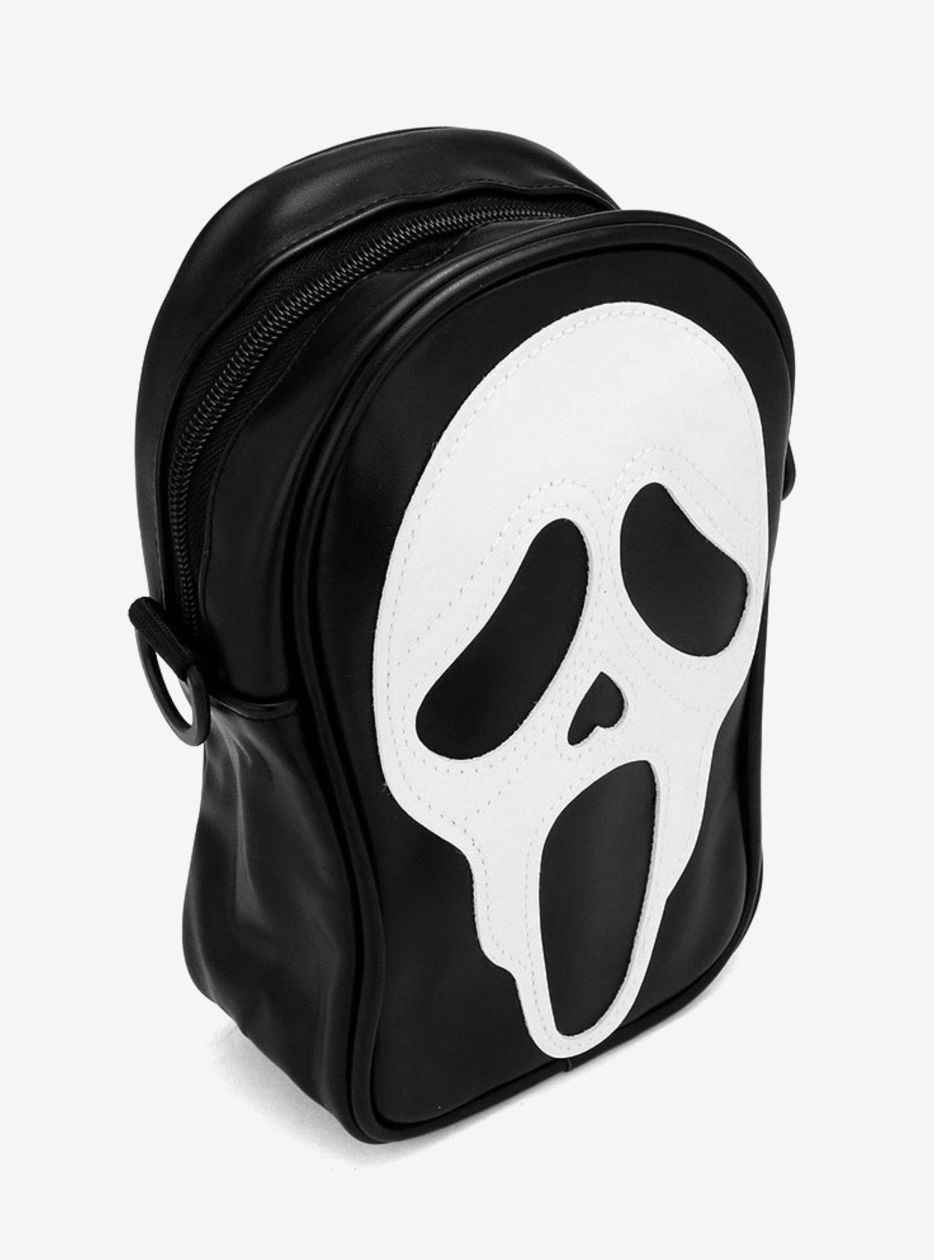 Skull Crossbody Bag Goth Skeleton Ghost Purse Black, , alternate