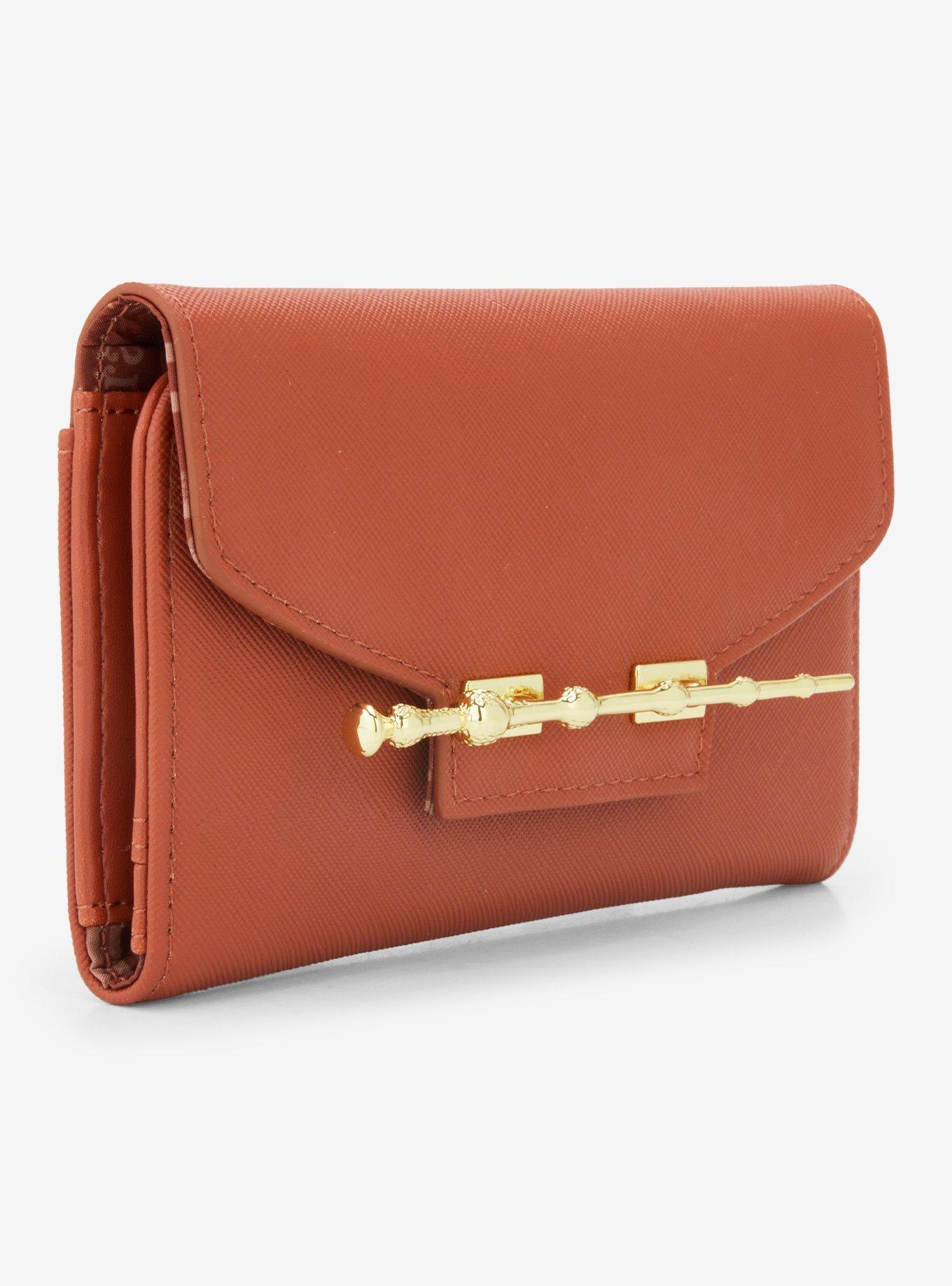 Loungefly Harry Potter Elder Wand Brown Wallet — BoxLunch Exclusive, , hi-res