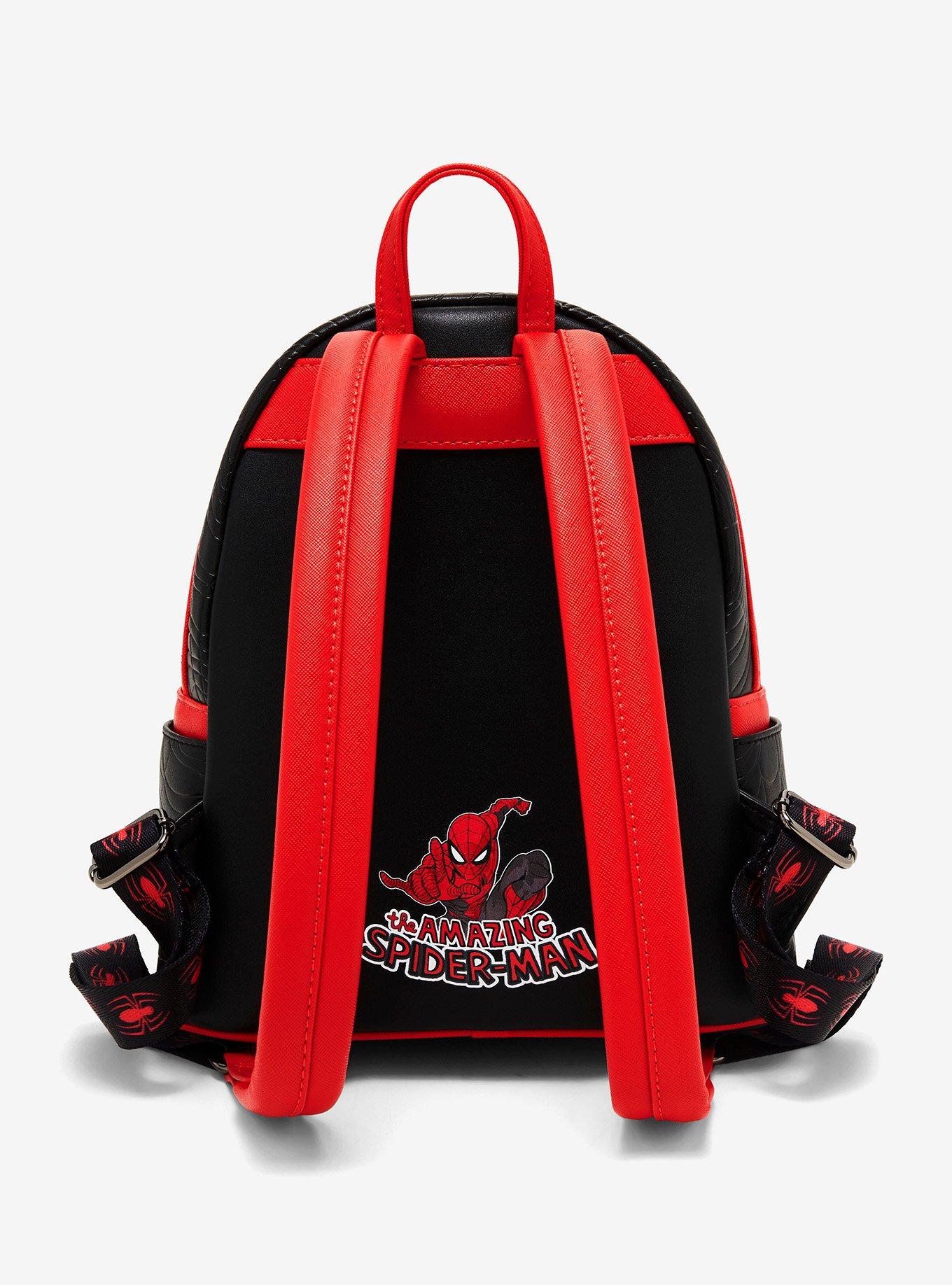 Loungefly Marvel Spider-Man Heart Pocket Mini Backpack - BoxLunch Exclusive