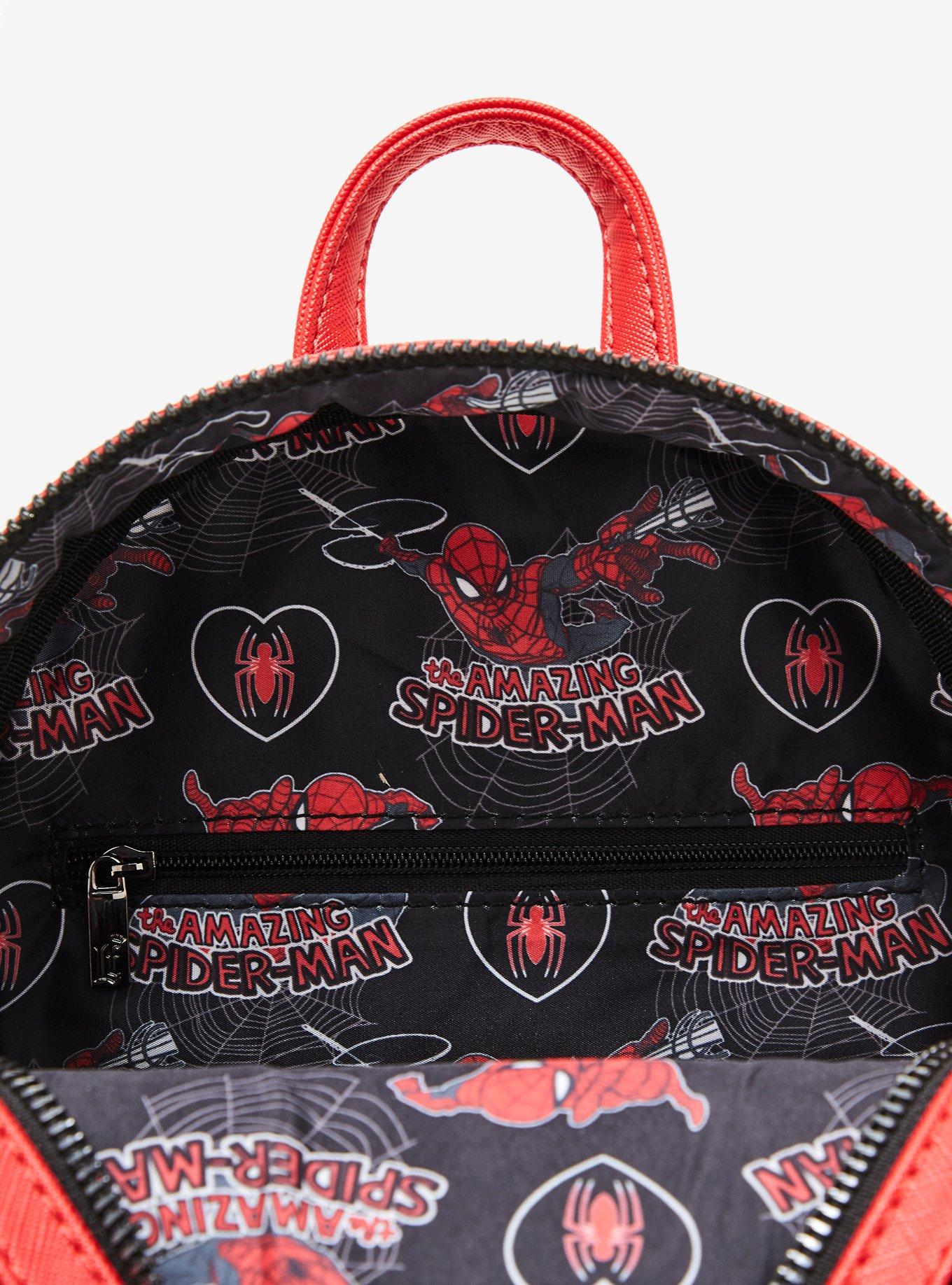 Loungefly Marvel Spider-Man Heart Pocket Mini Backpack - BoxLunch Exclusive, , alternate