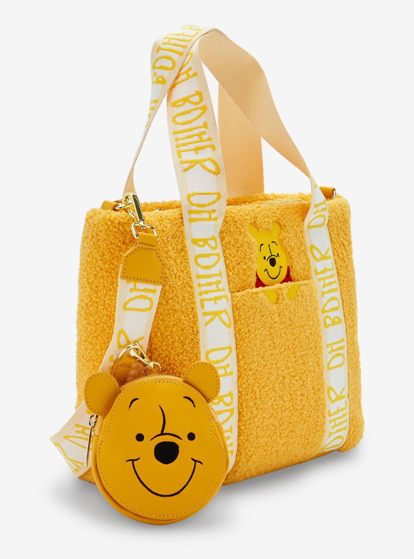 Loungefly Disney Winnie the Pooh Sherpa Pooh Bear Tote Bag with Coin Purse - BoxLunch Exclusive, , hi-res