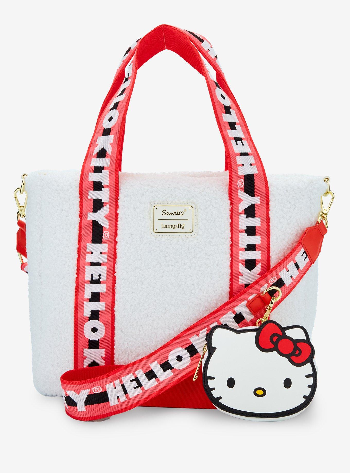 Loungefly Sanrio Hello Kitty Sherpa Tote with Coin Purse - BoxLunch Exclusive, , alternate