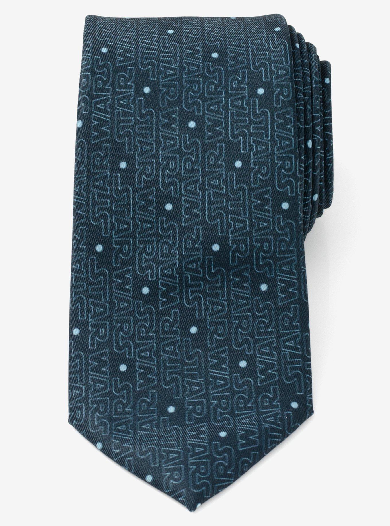 Star Wars Logo Blue Men's Tie, , alternate