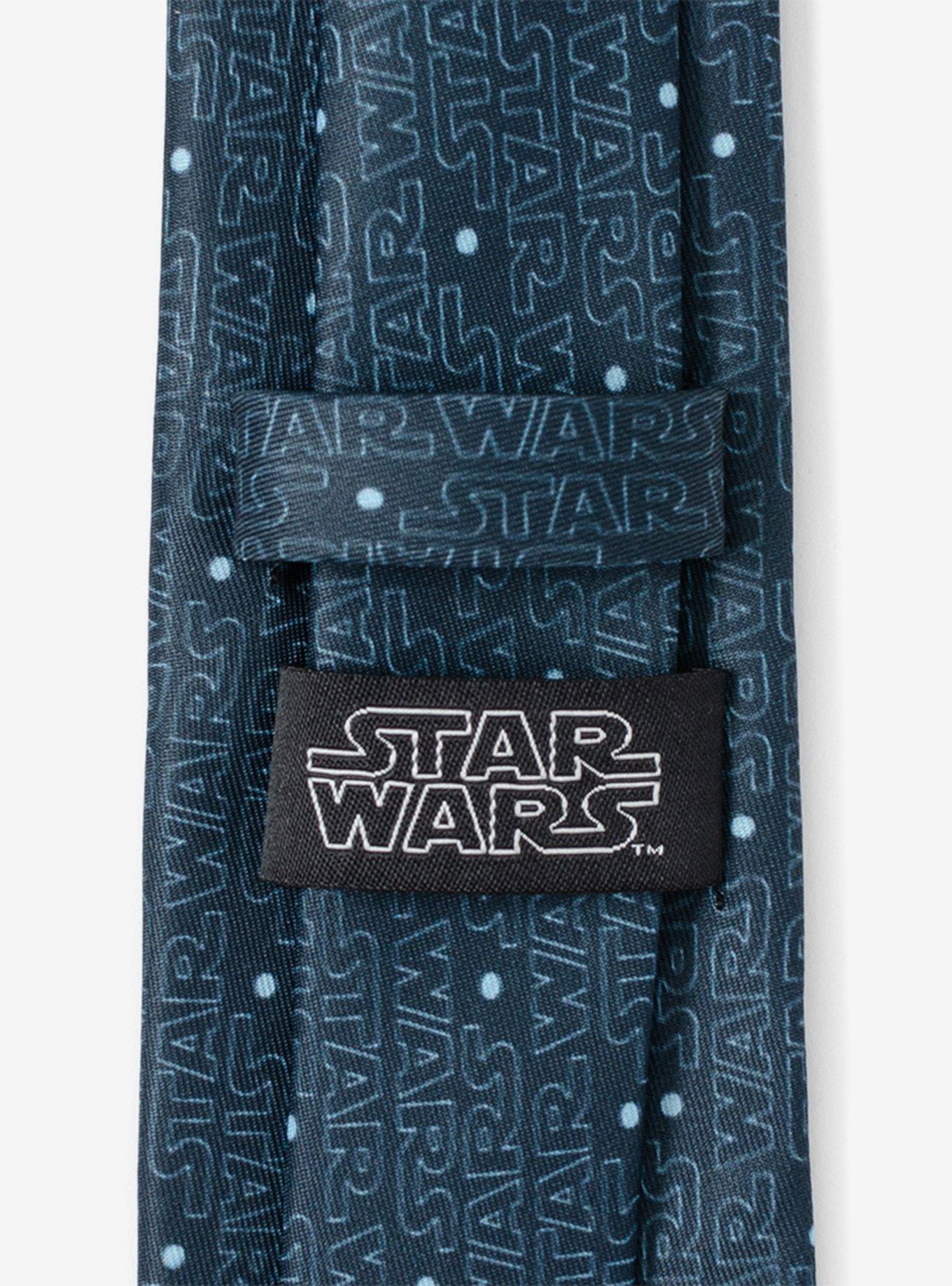 Star Wars Logo Blue Men's Tie, , alternate
