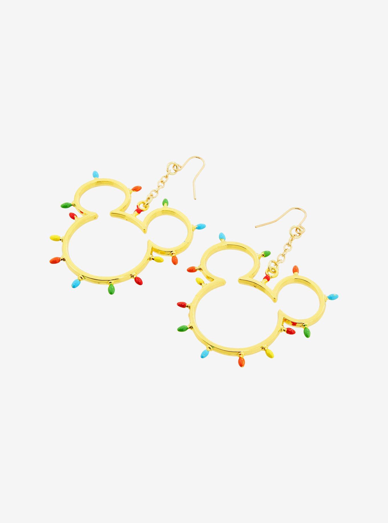 Disney Mickey Mouse Christmas Lights Hook Earrings - BoxLunch Exclusive, , alternate