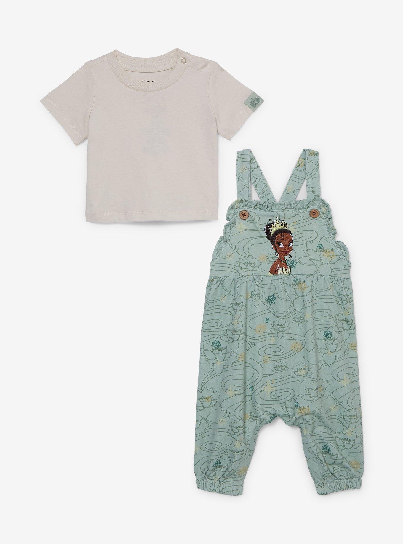 Disney The Princess and the Frog Tiana Floral Infant T-Shirt & Overall Set - BoxLunch Exclusive, , hi-res