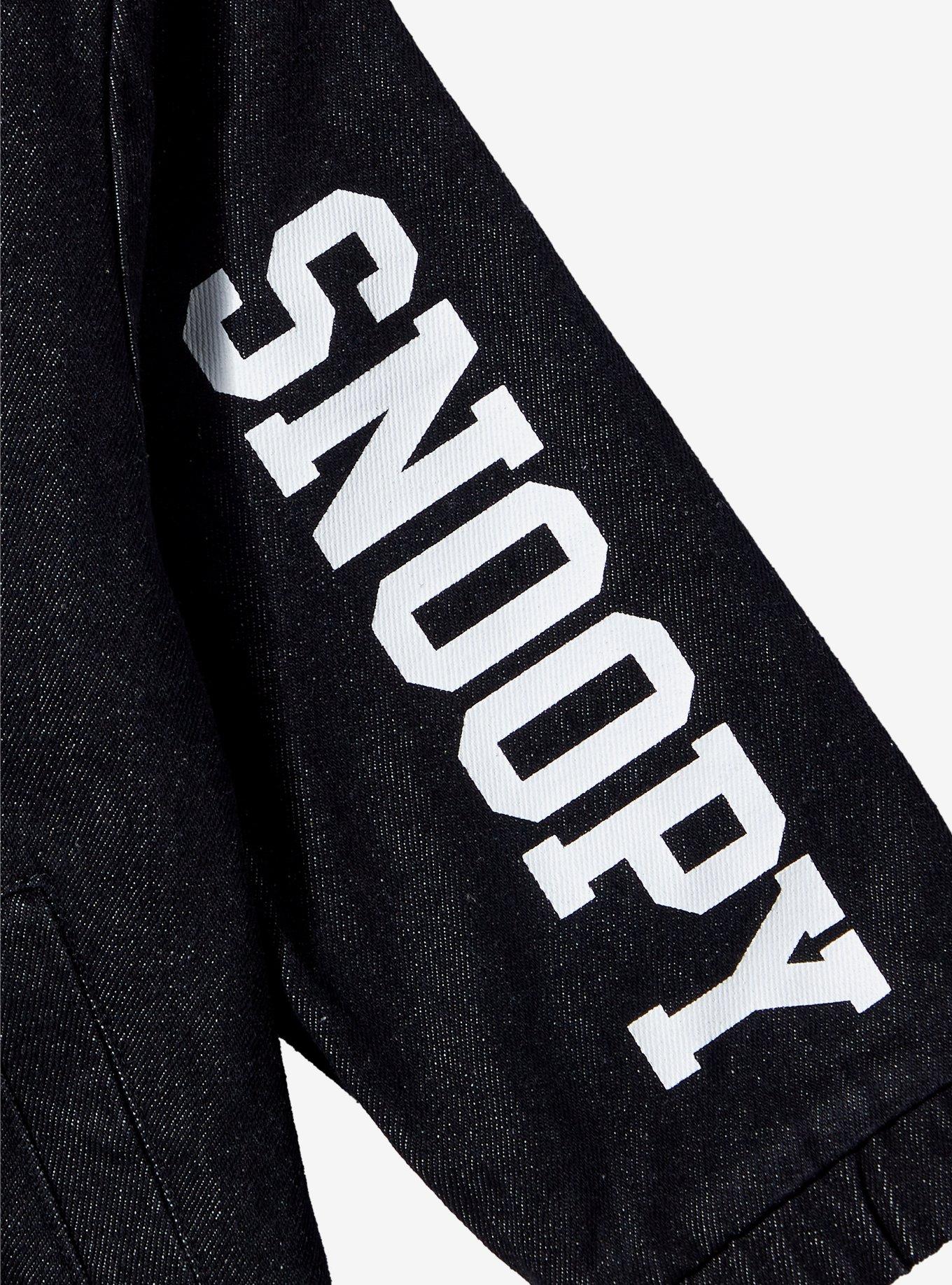 Peanuts Snoopy & Woodstock Toddler Baseball Denim Jacket &mdash; BoxLunch Exclusive, MULTI, alternate