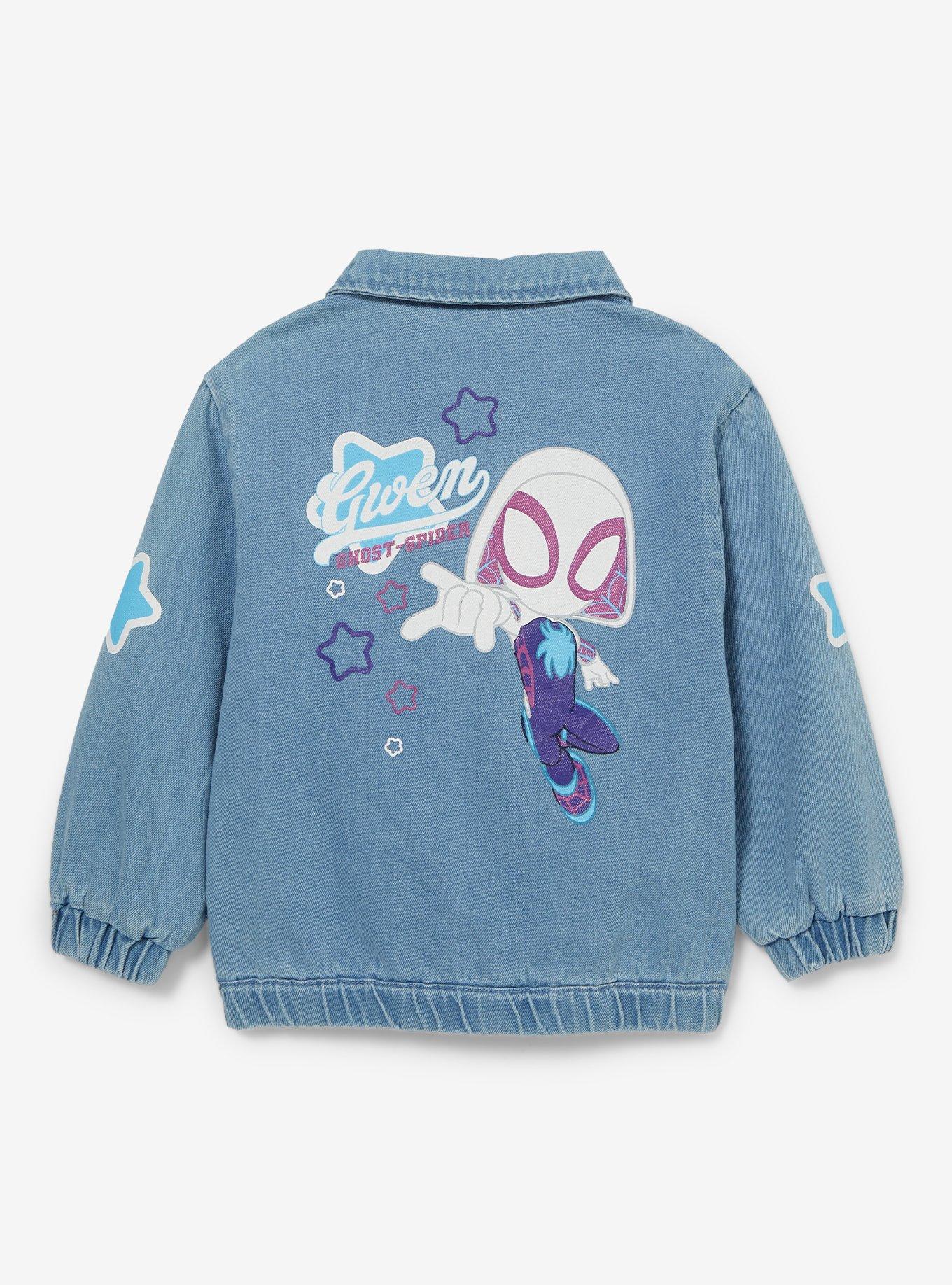 Marvel Spidey and His Amazing Friends Ghost-Spider Toddler Denim Jacket - BoxLunch Exclusive, MULTI, alternate