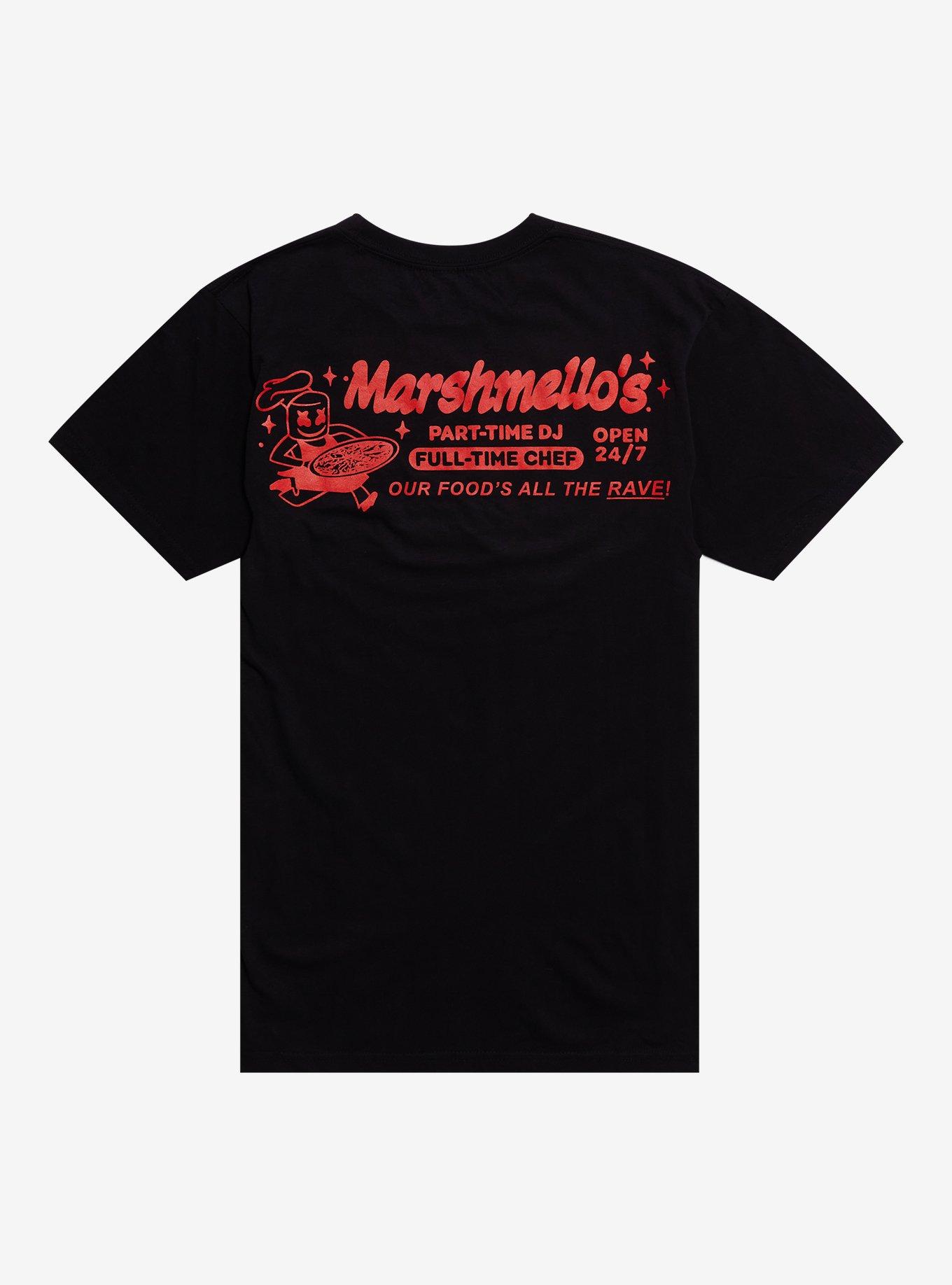 Marshmello Chef Marshmello Double-Sided T-Shirt, BLACK, alternate