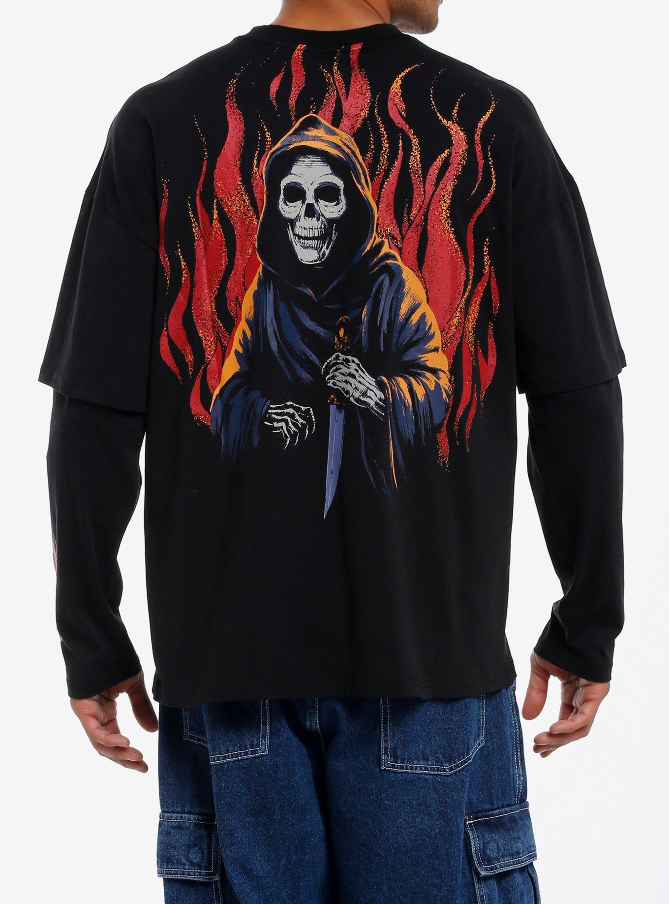 Grim Reaper Worst Nightmare Twofer Long-Sleeve T-Shirt, , hi-res