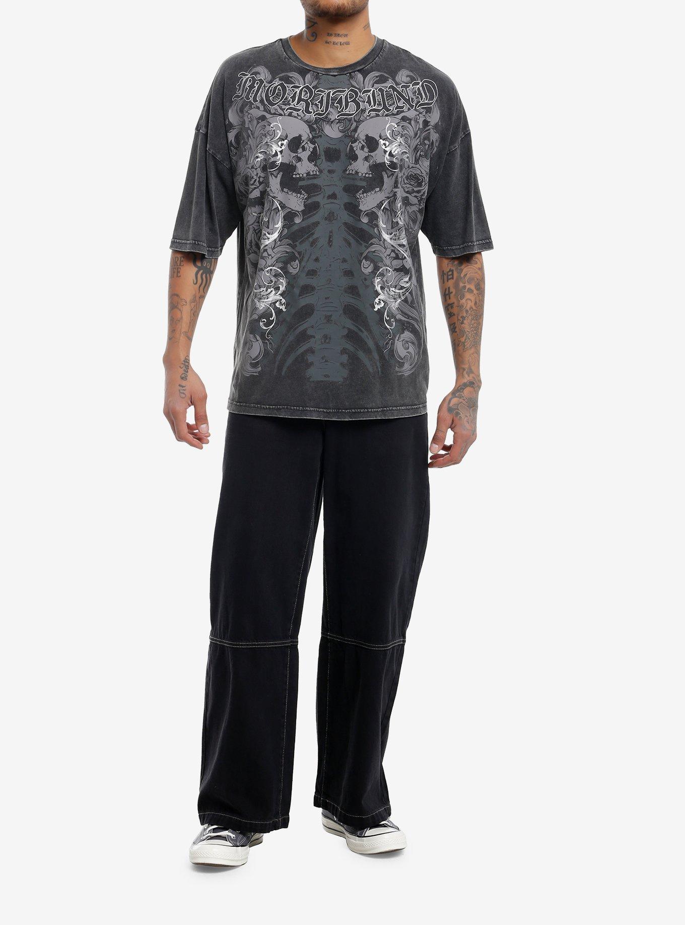 Social Collision Skull & Rib Cage Filigree T-Shirt, , hi-res