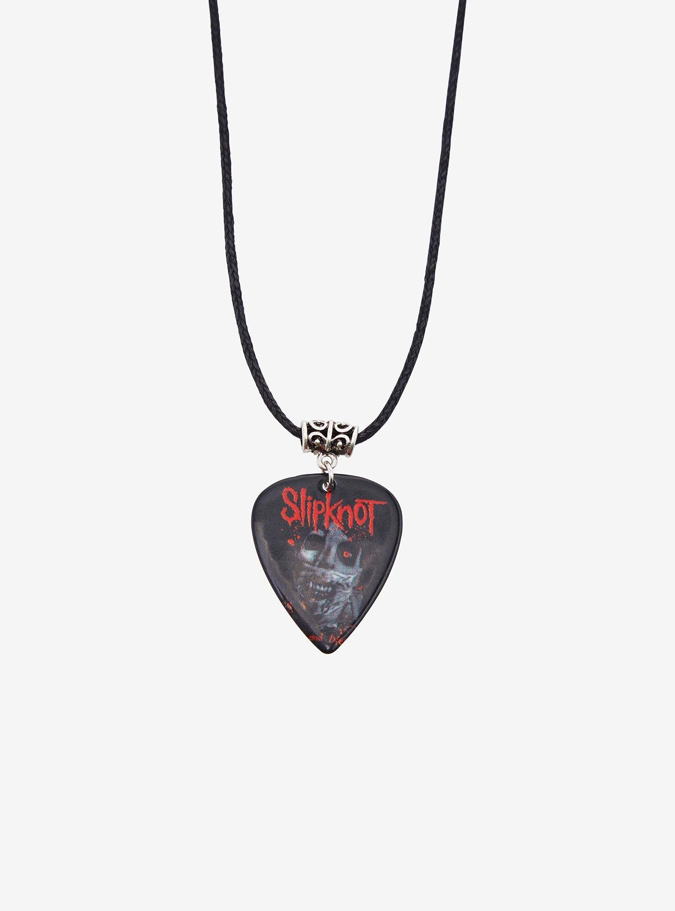 Slipknot Decaying Face Guitar Pick Necklace, , alternate