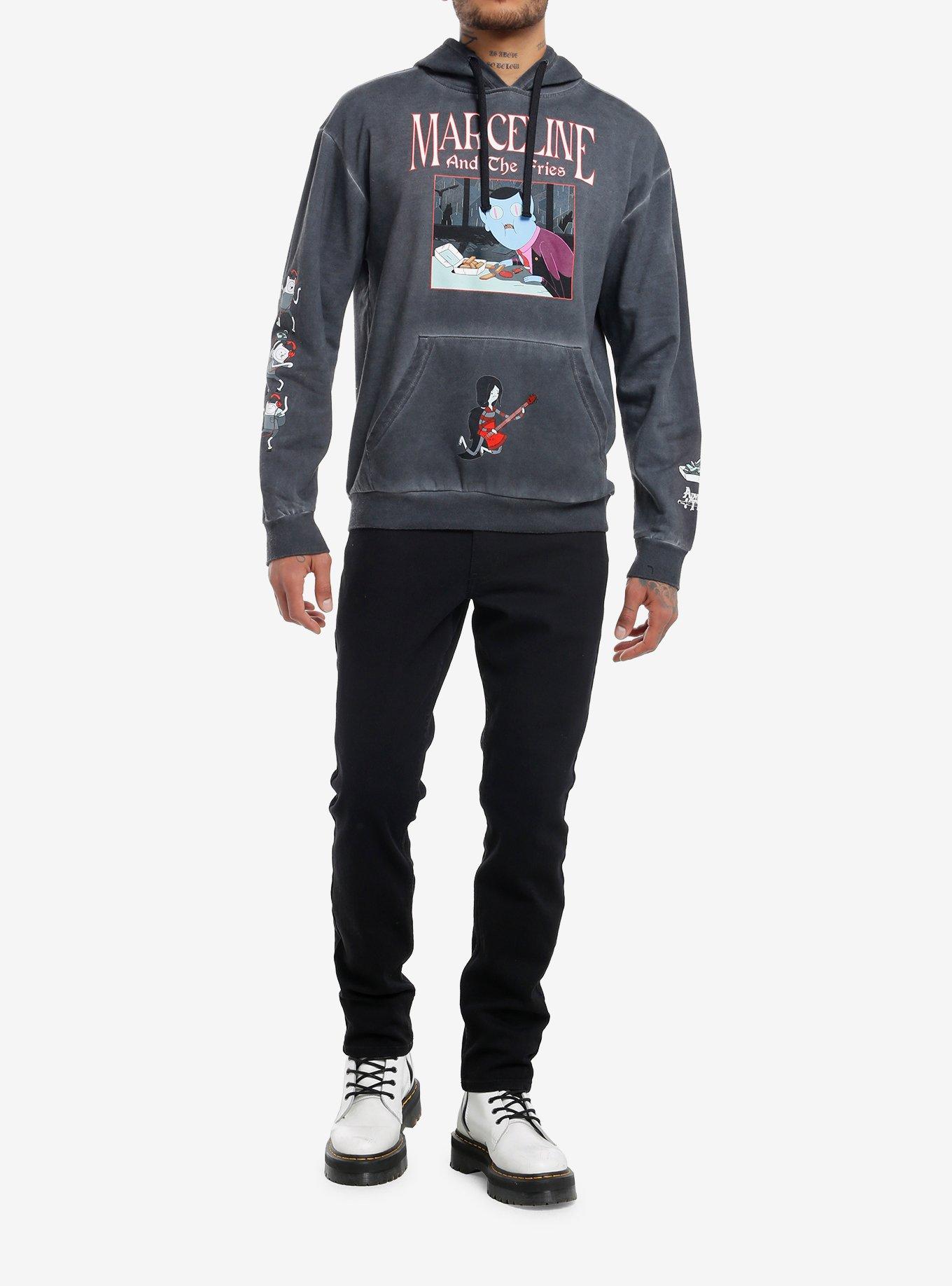 Adventure Time Marceline Fries Dark Wash Hoodie, , hi-res