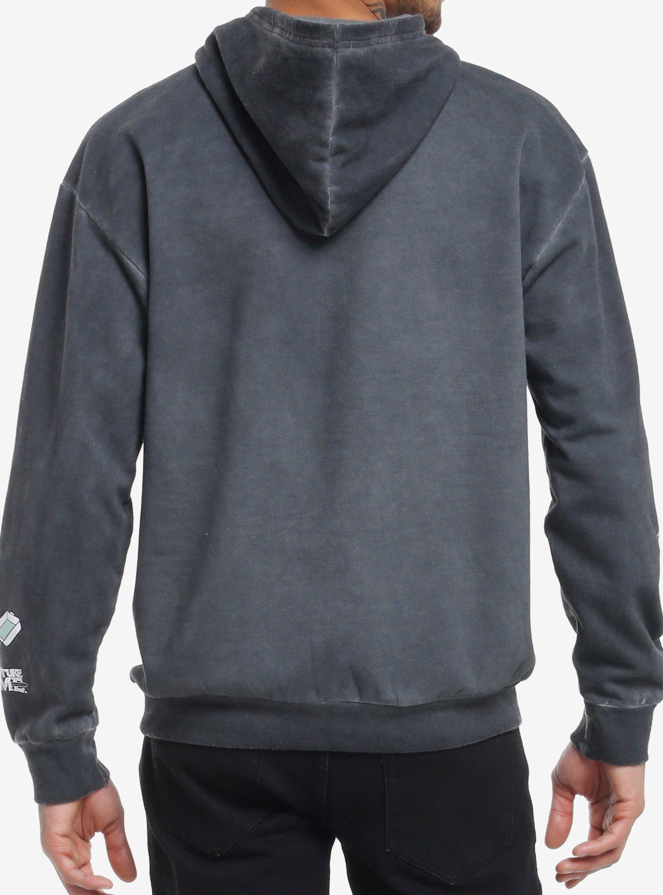 Adventure Time Marceline Fries Dark Wash Hoodie, RED, alternate