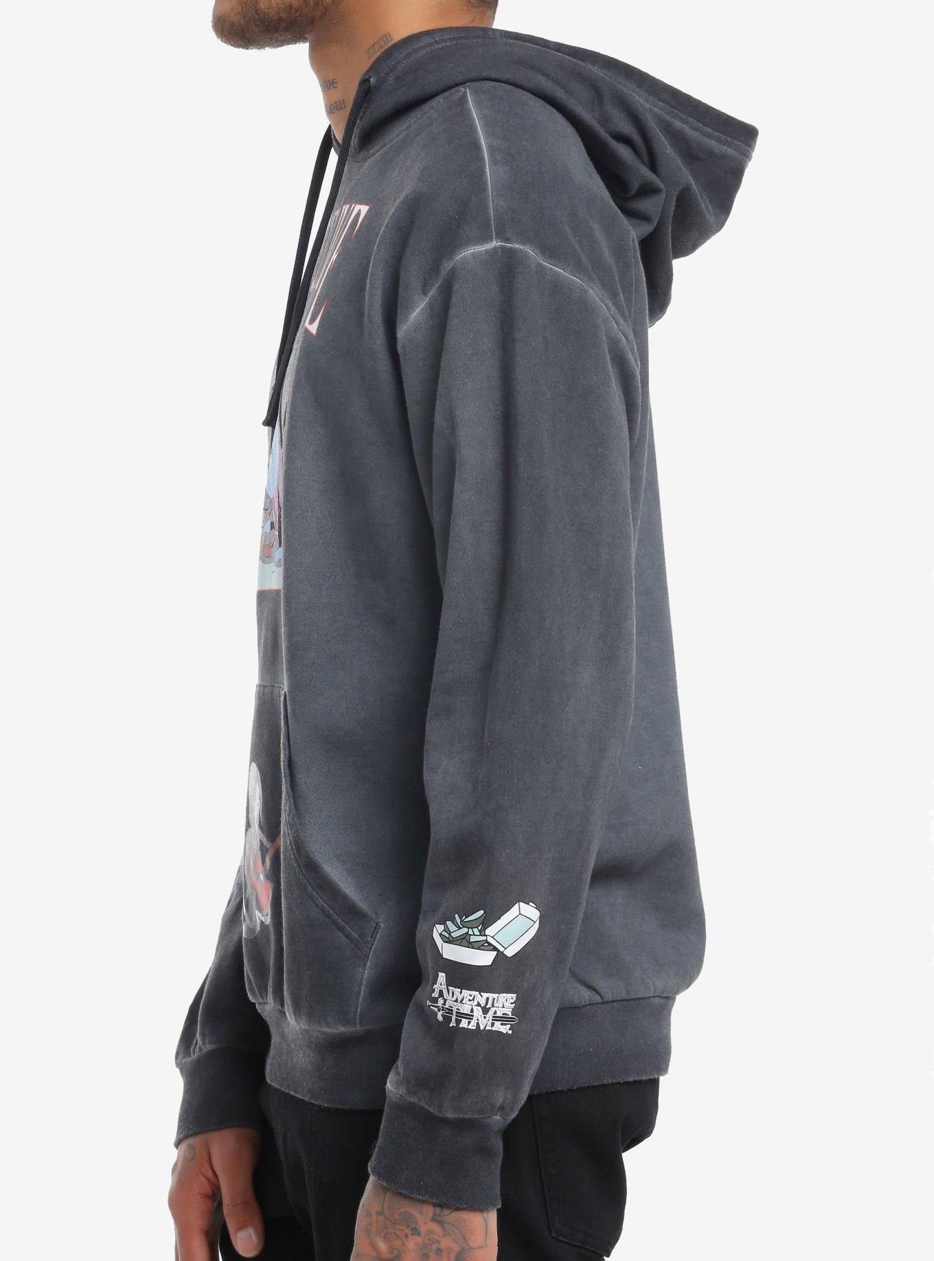 Adventure Time Marceline Fries Dark Wash Hoodie, RED, alternate