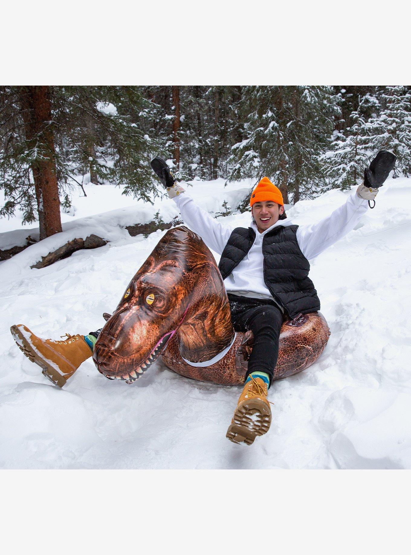 Inflatable T-Rex 42" Snow Tube, , hi-res