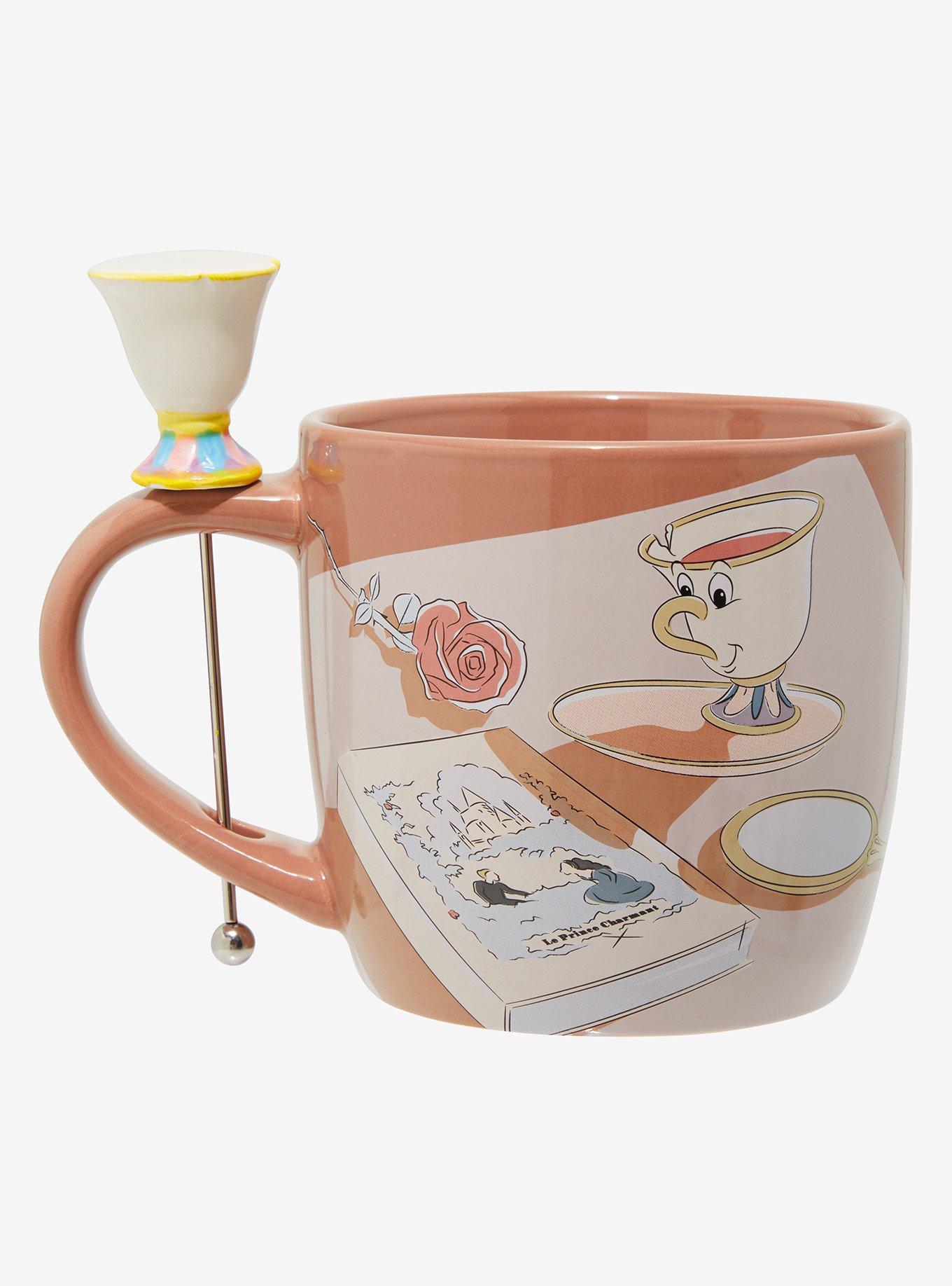 Disney Beauty and the Beast Belle & Chip Mug and Stirrer, , hi-res