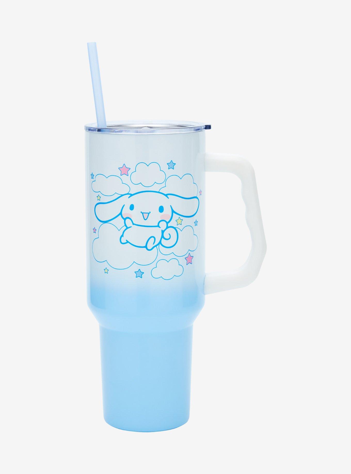 Sanrio Cinnamoroll Clouds Straw Tumbler with Handle, , alternate